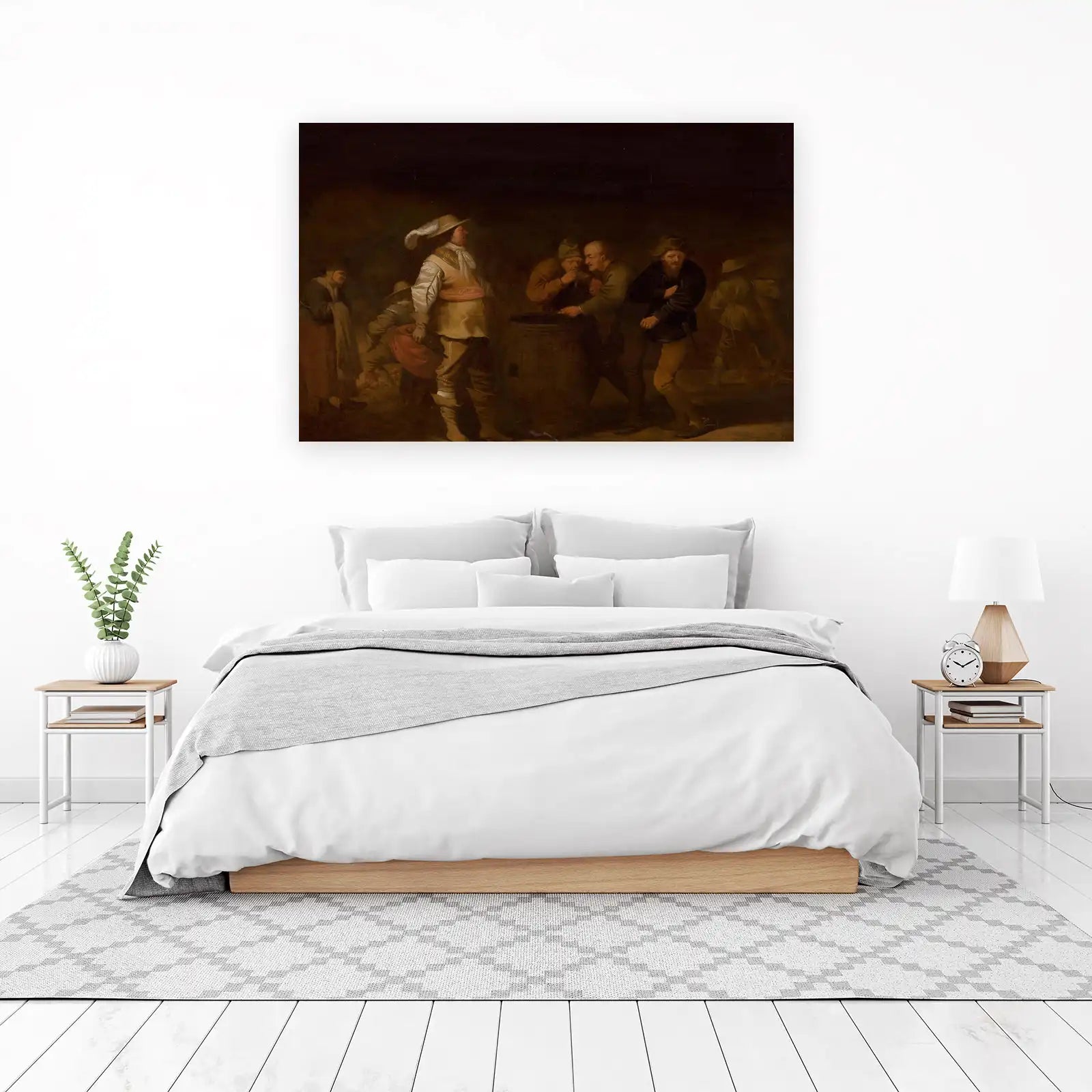Vintage Tavern Scene Wall Art for Home