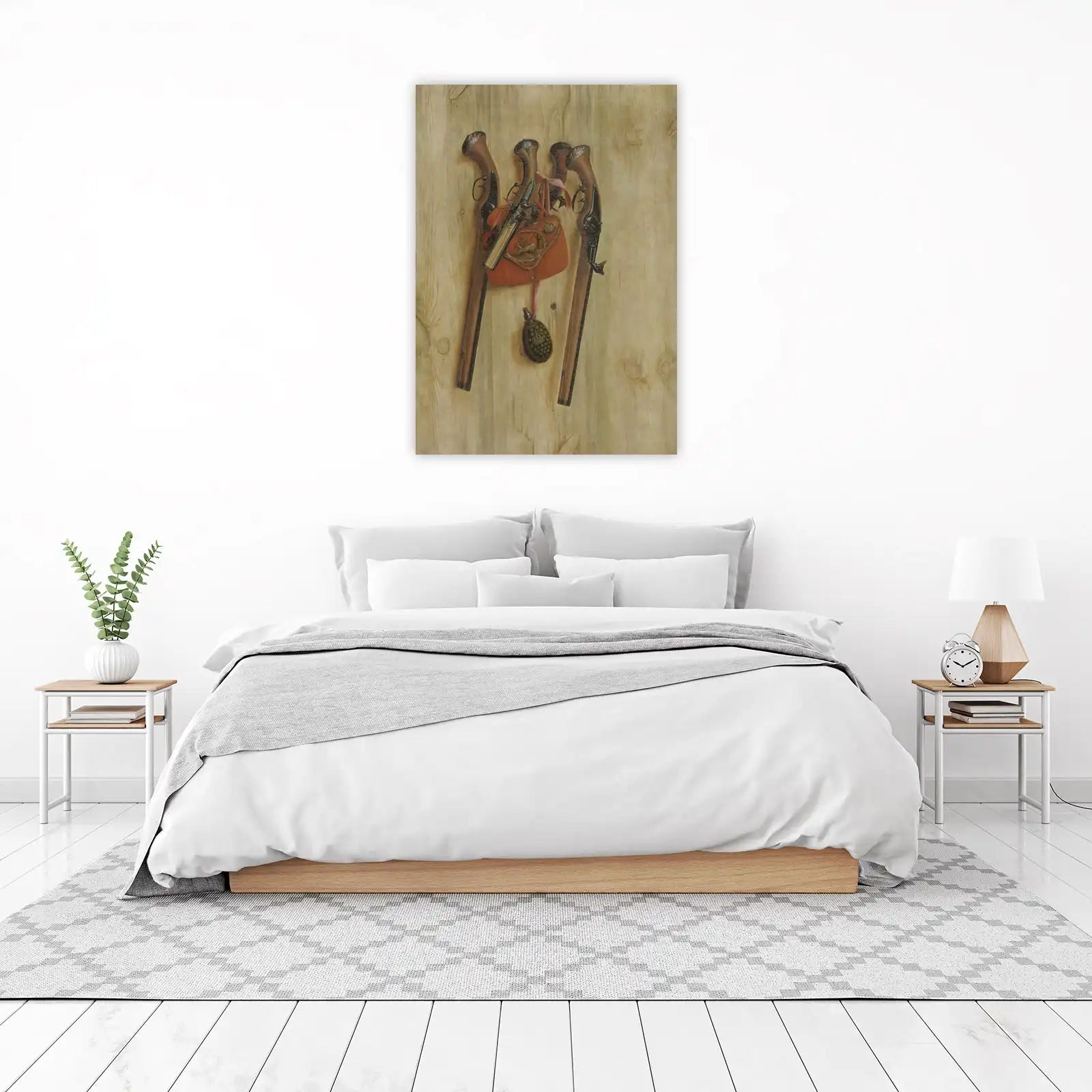 Antique Pistols & Hunting Pouch Wall Art