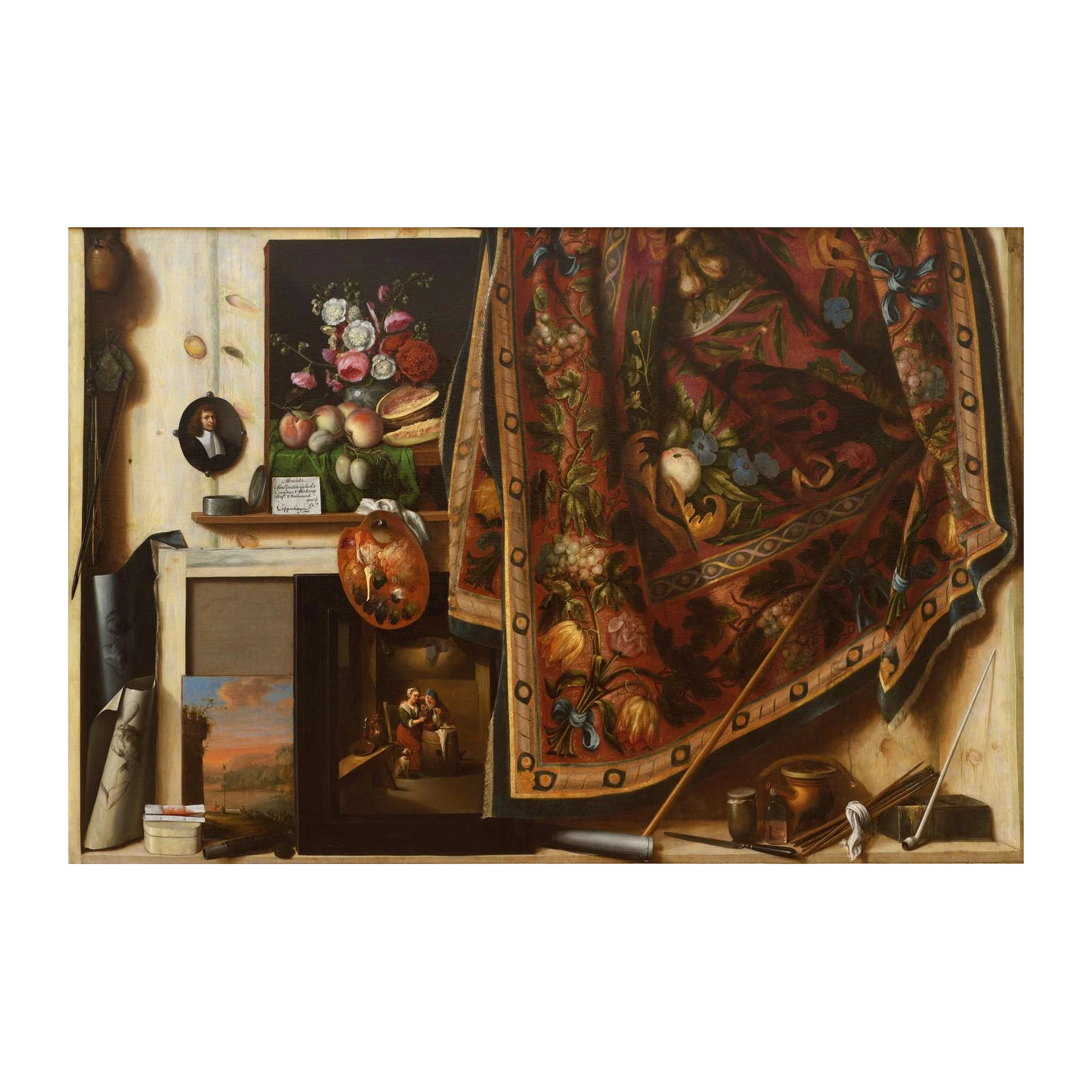Vintage Art Studio Still Life Wall Art