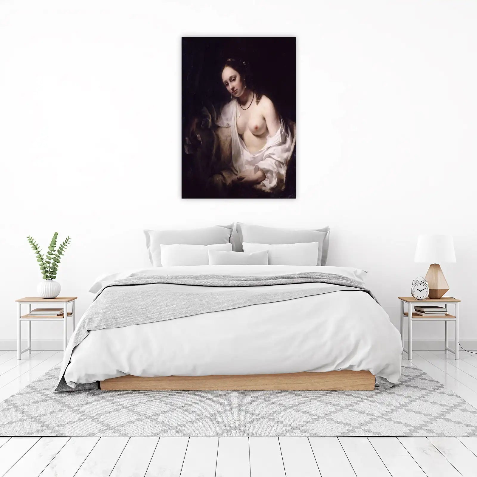 Elegant Woman Portrait Art Wall Art