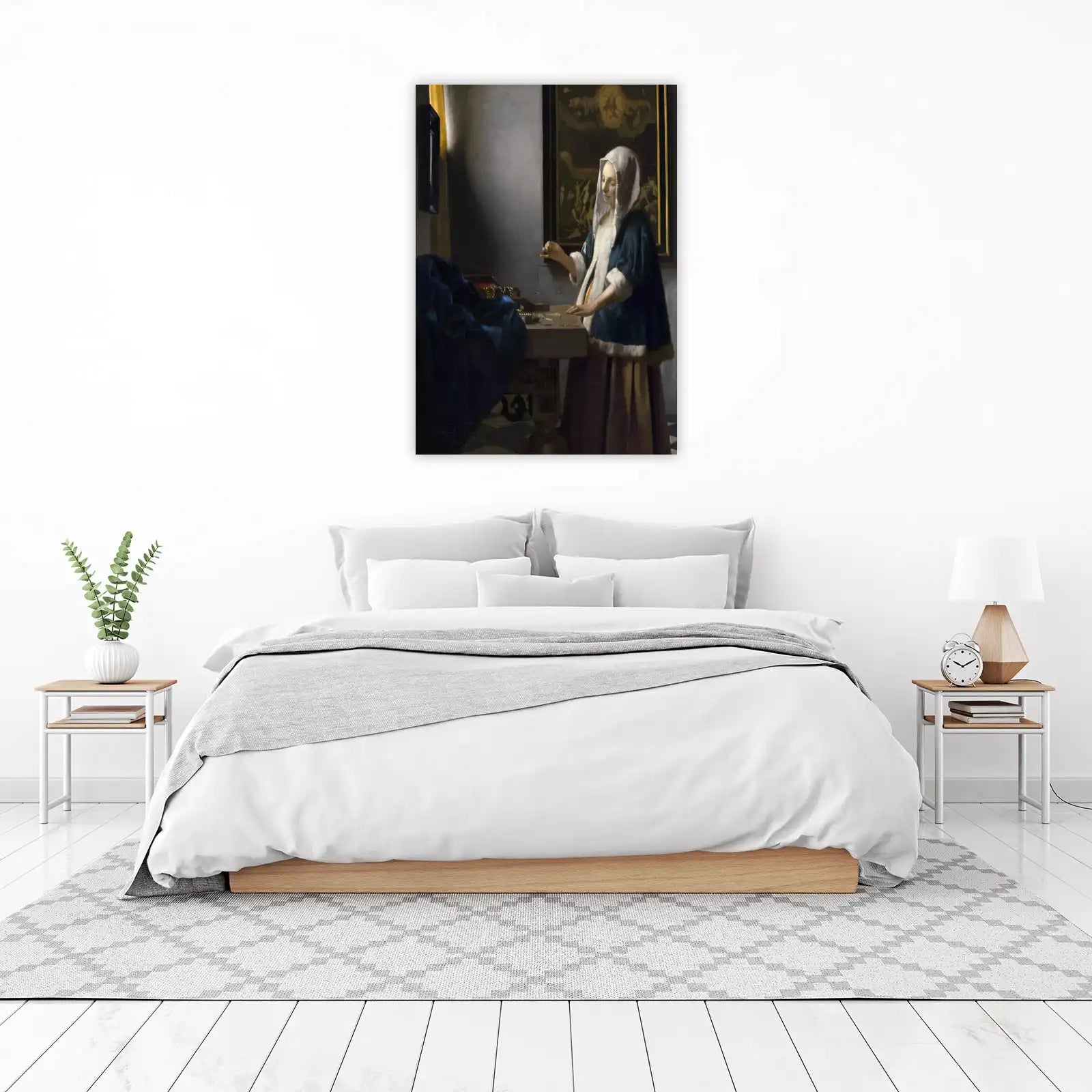Woman Holding a Balance Vermeer Wall Art