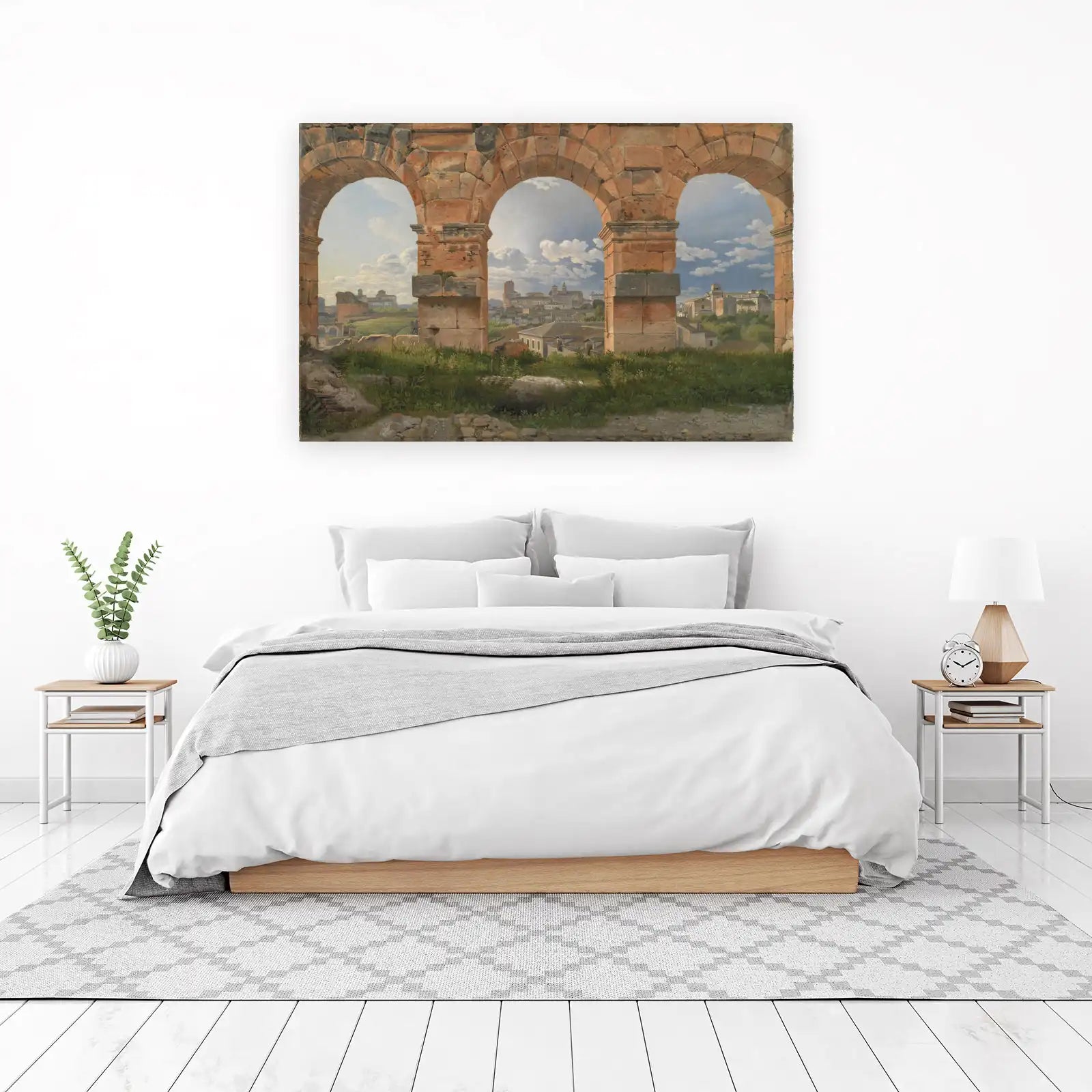 Ancient Roman Aqueduct Landscape Wall Art