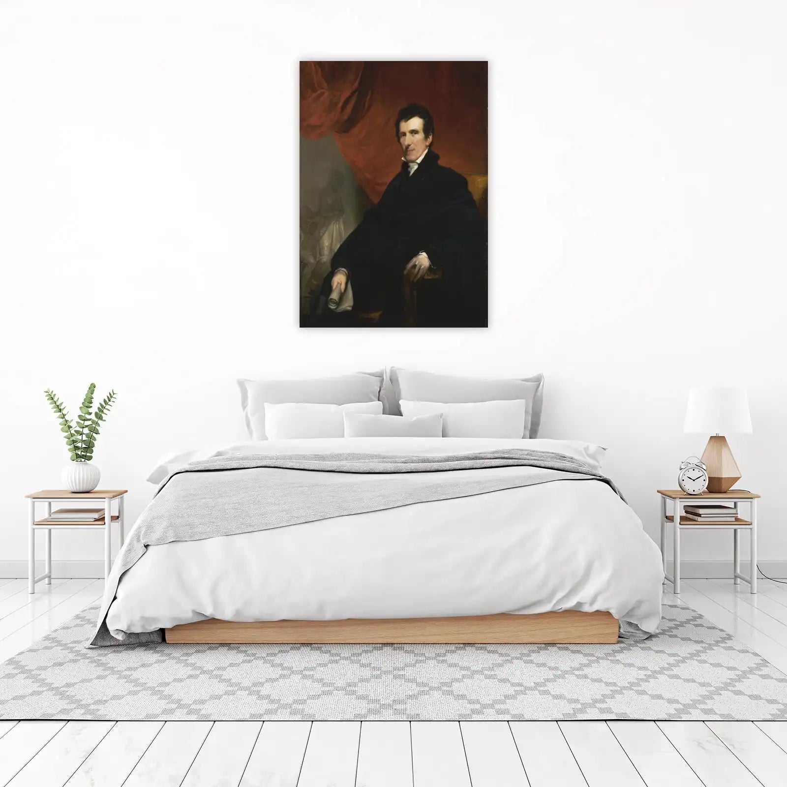 Elegant Man Portrait Historical Wall Art
