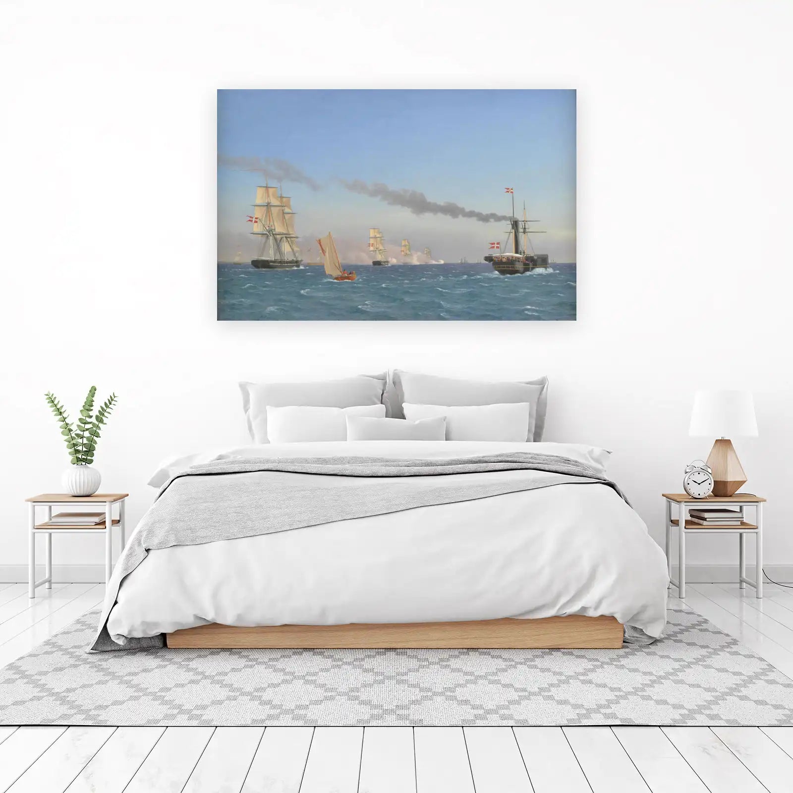 Majestic Naval Fleet Sailing Wall Art