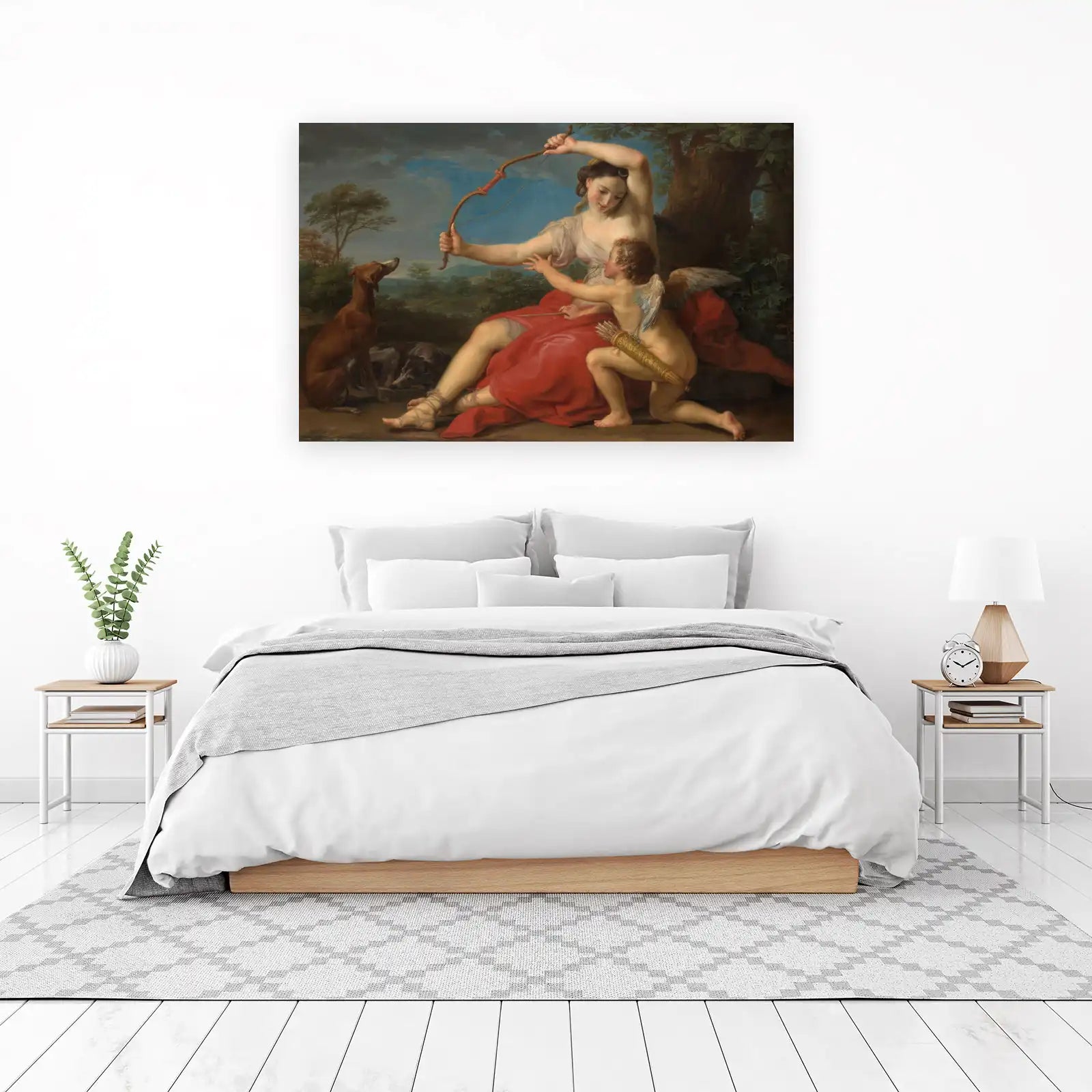 Venus and Cupid with Dogs Wall Art