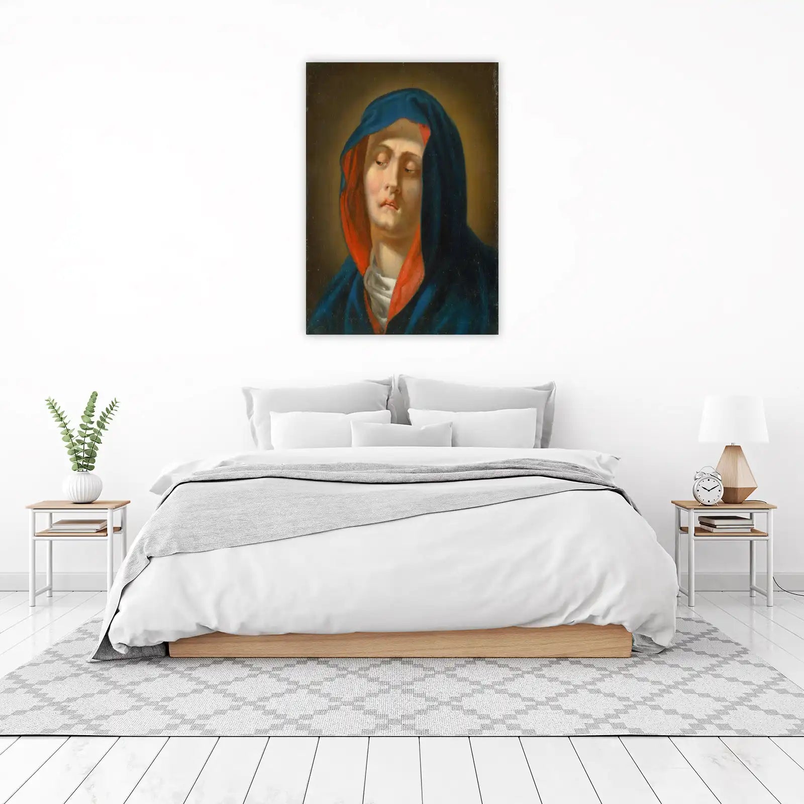 Serene Madonna Oil Painting Wall Art