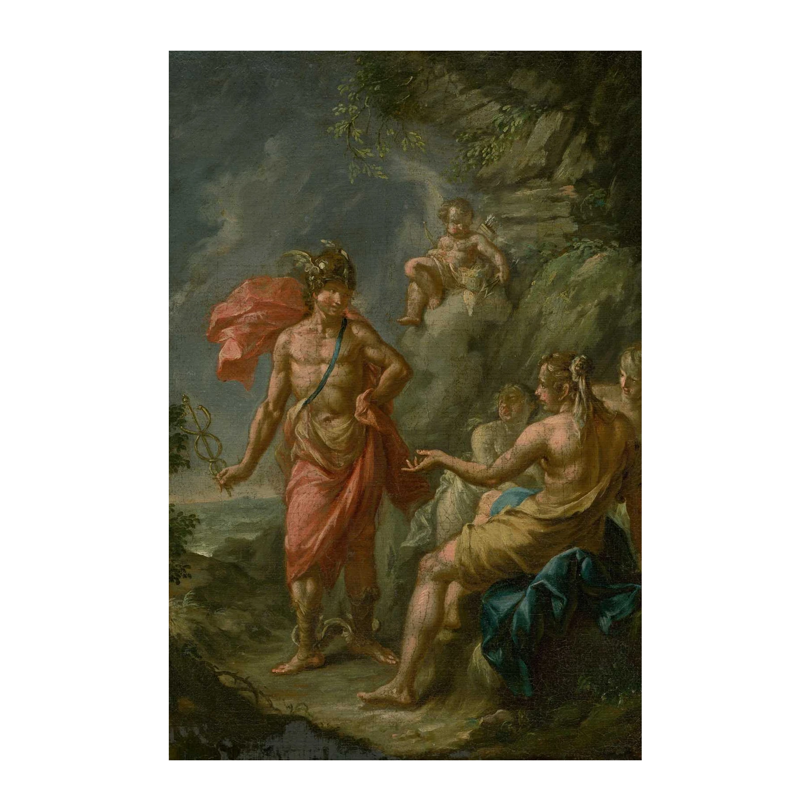 Mercury and Io Mythological Scene Wall Art