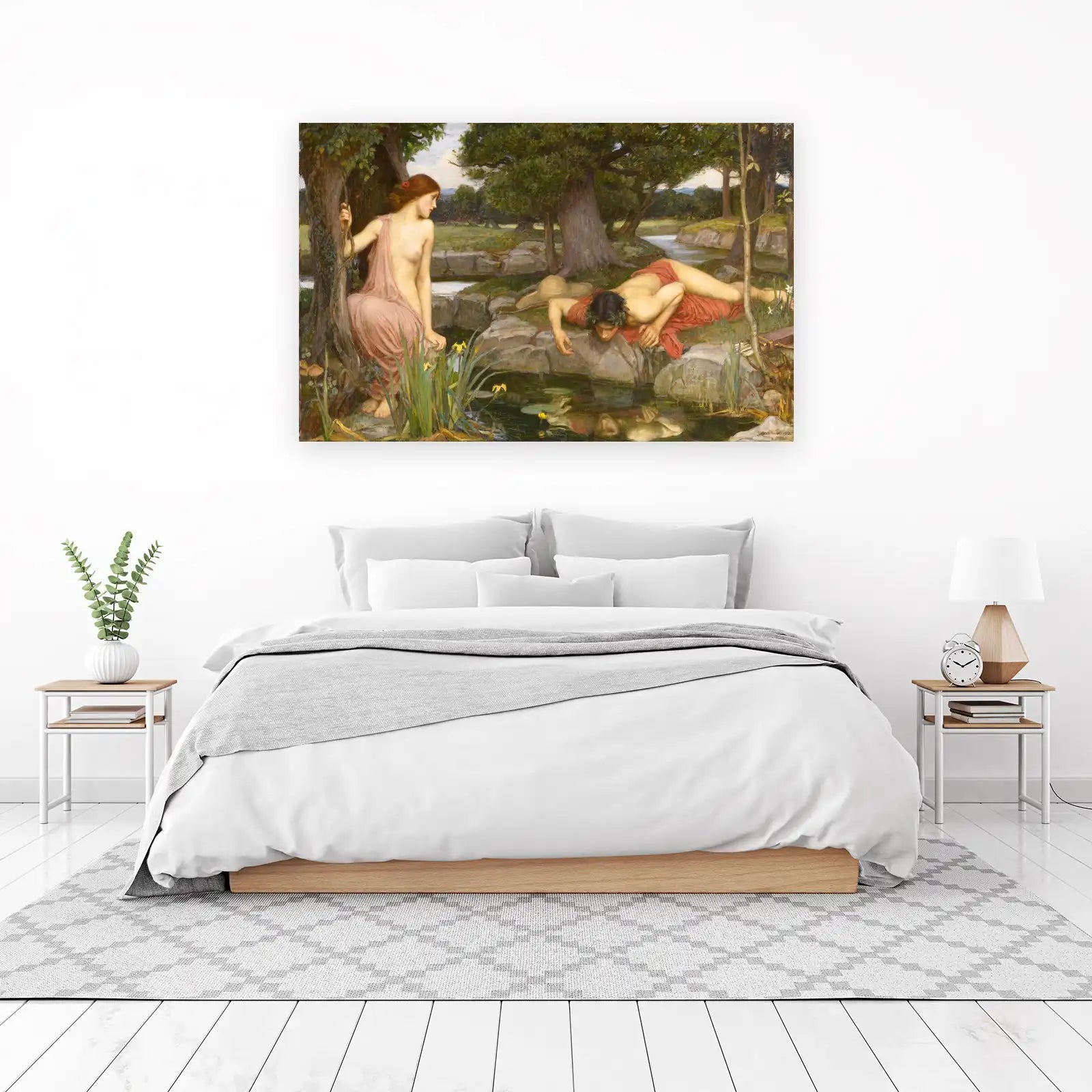 Mythological Scene Romantic Woman Man Wall Art