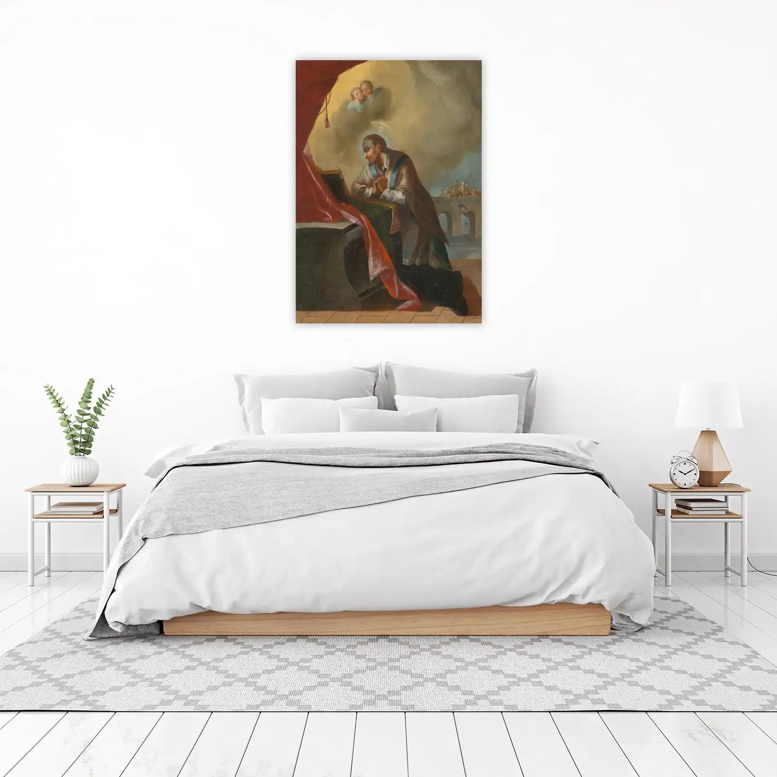Serene Prayer Saint Wall Art - Religious Art