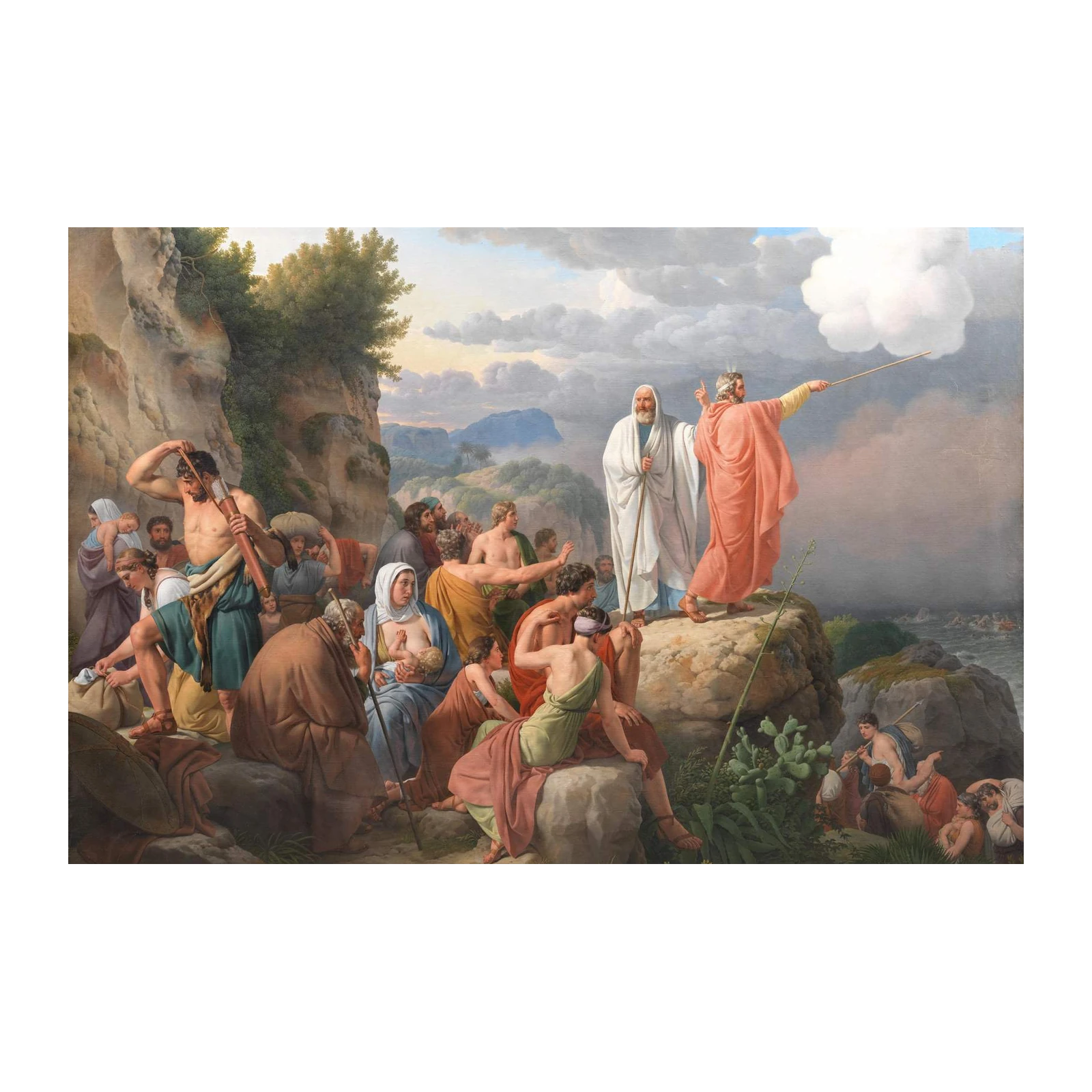 Moses Parts the Red Sea Biblical Wall Art