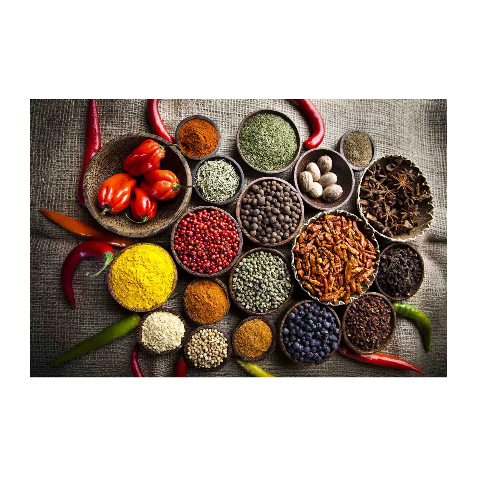 Vibrant Spice Collection Wall Art