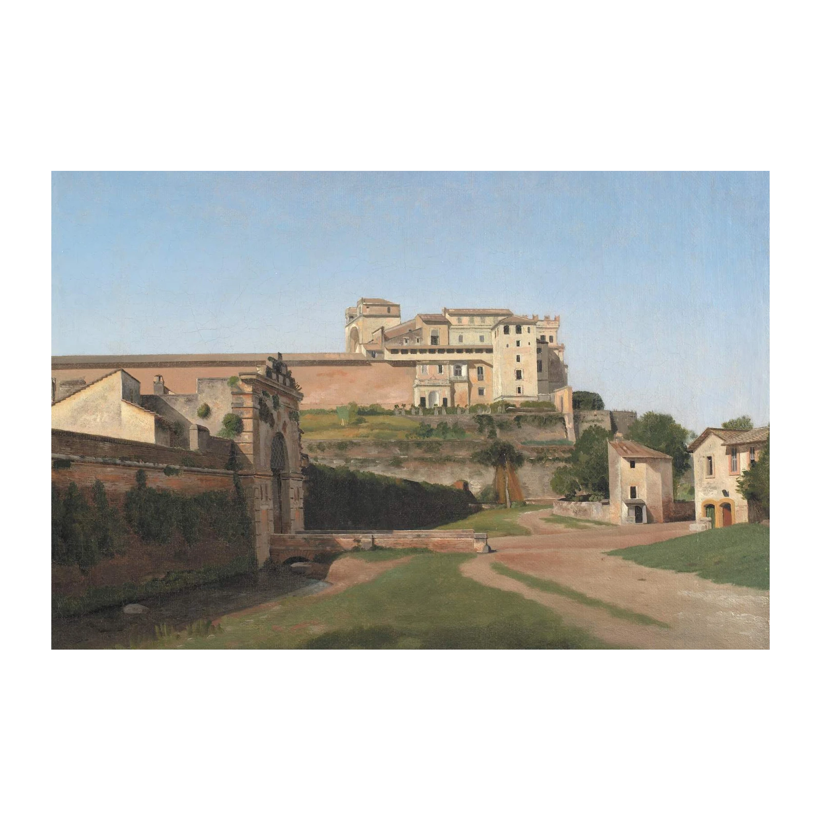 Italian Villa Landscape Oil Painting Wall Art