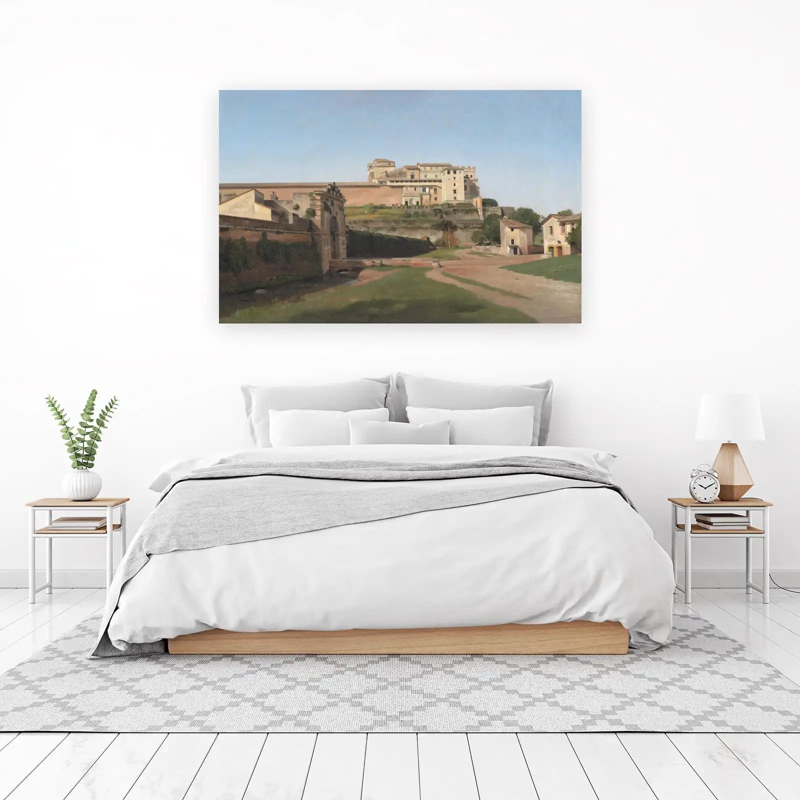 Italian Villa Landscape Oil Painting Wall Art