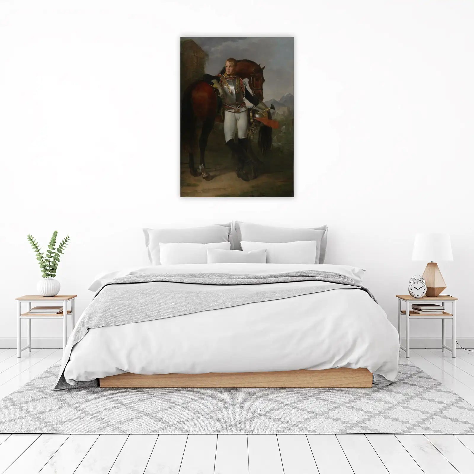 Equestrian Portrait Young Hussar Wall Art
