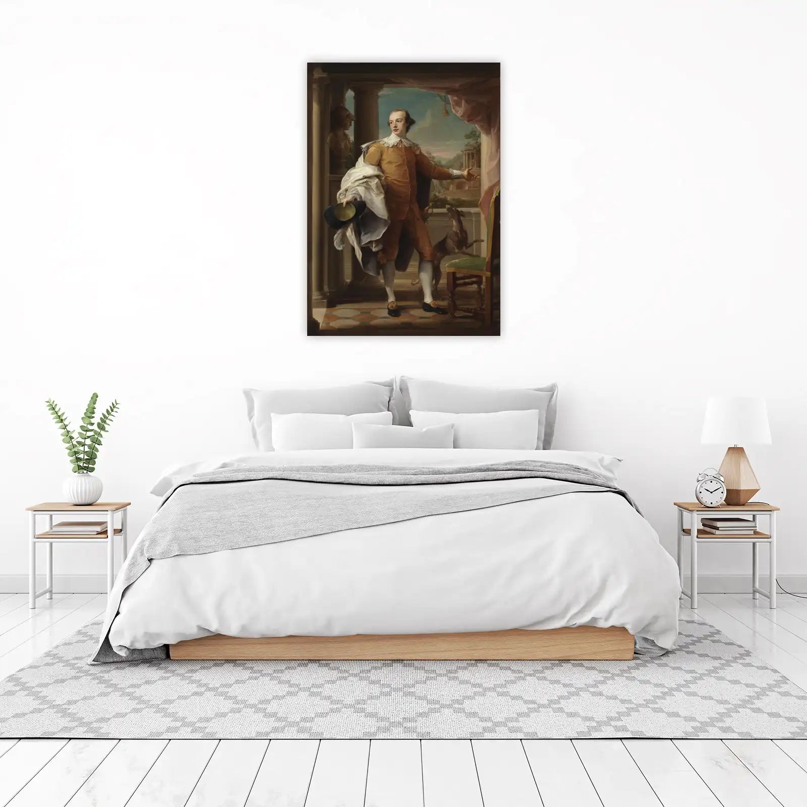 Elegant Gentleman with Dog Wall Art