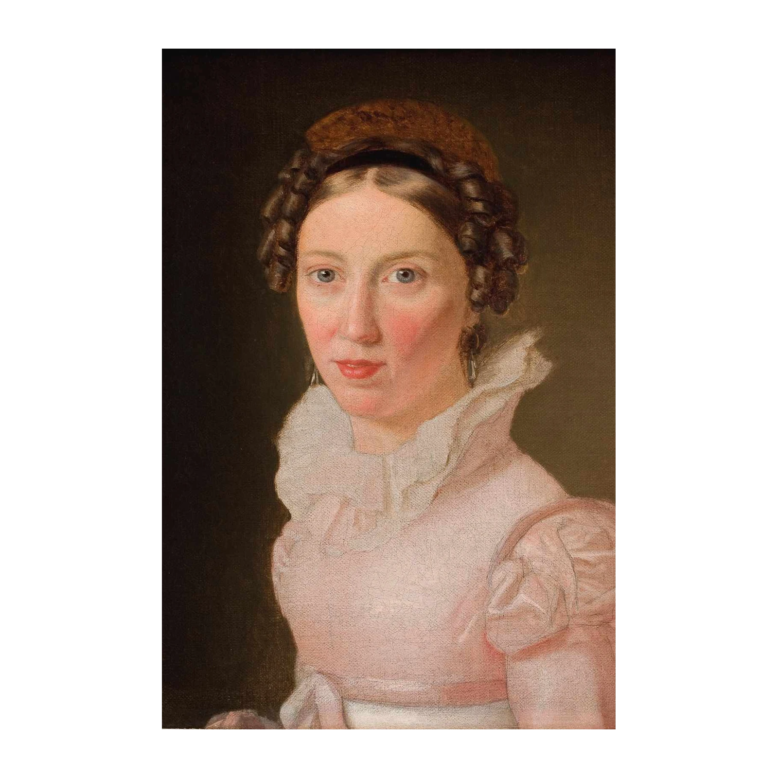 Elegant Lady Portrait Vintage Wall Art