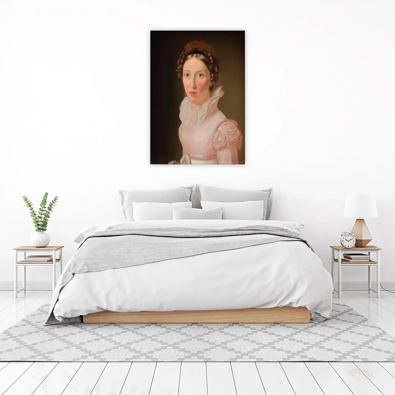 Elegant Lady Portrait Vintage Wall Art