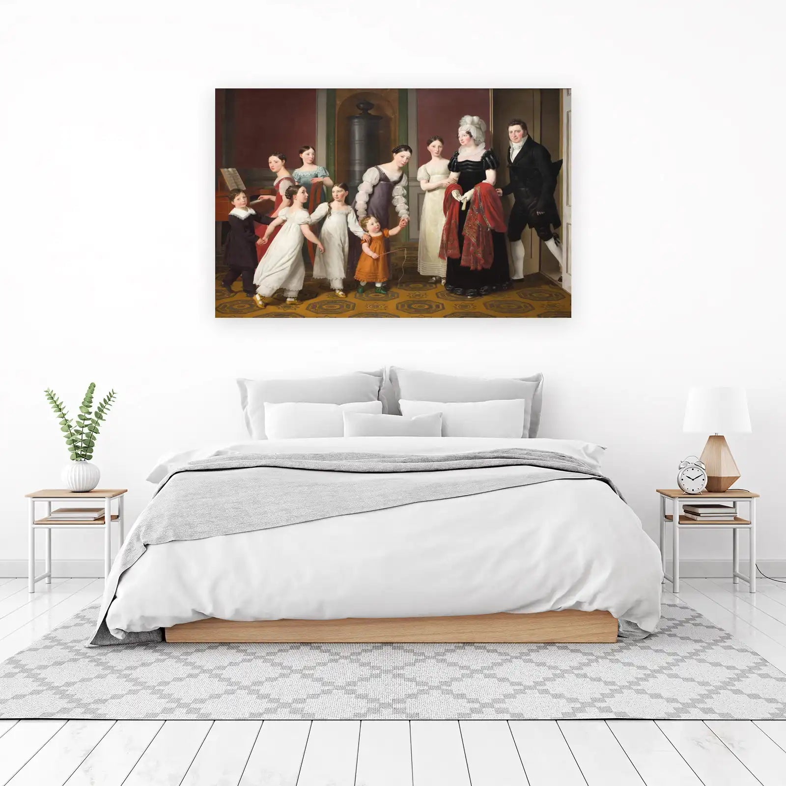 Regal Family Portrait Classic Wall Art
