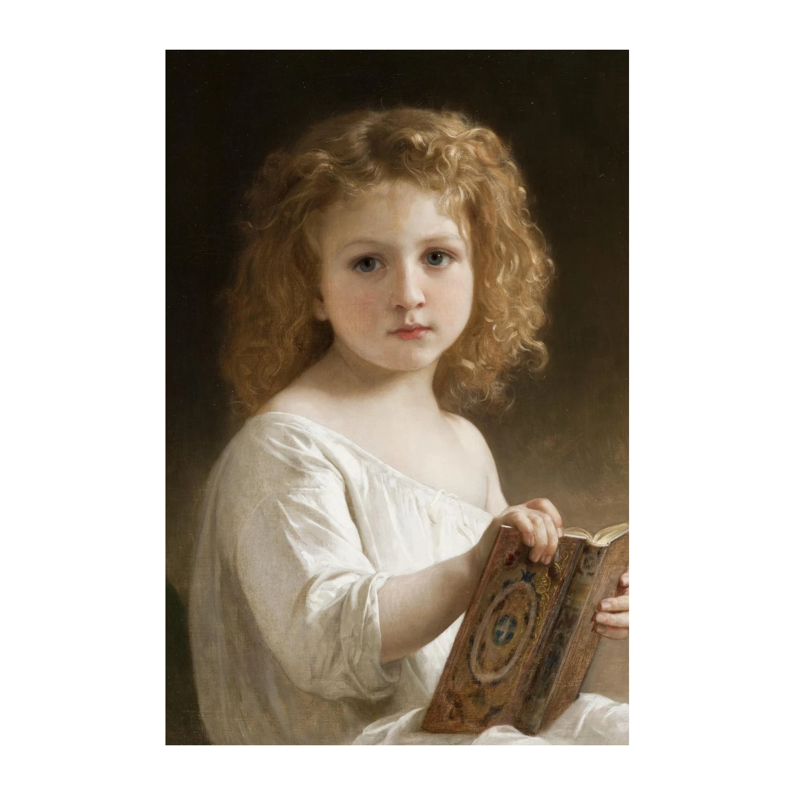 Innocent Scholar Child Portrait Wall Art