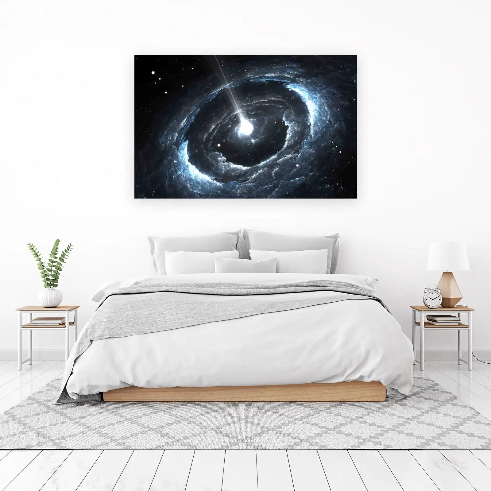 Cosmic Nebula Spiral Wall Art