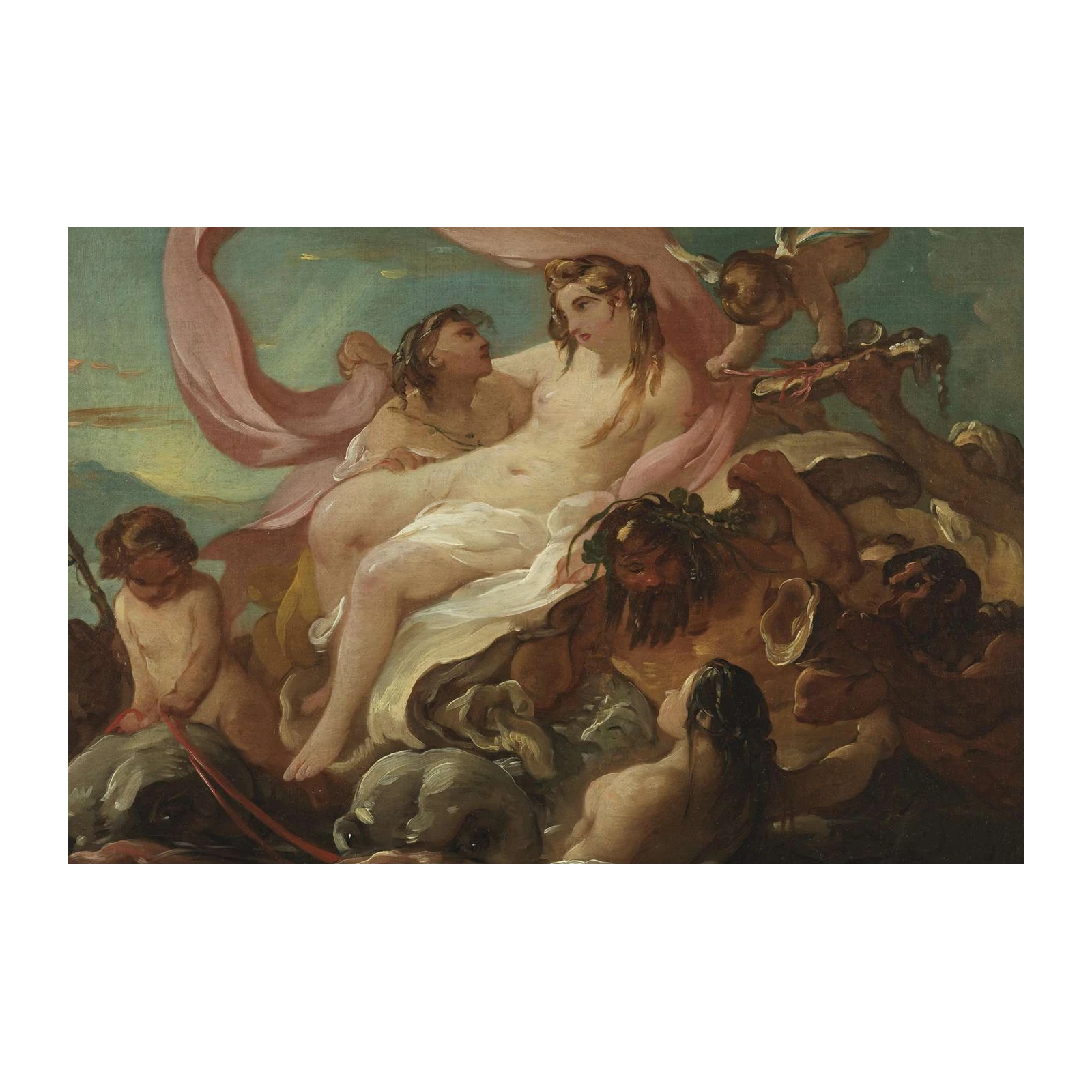 Venus and Cupid Vintage Art Wall Art