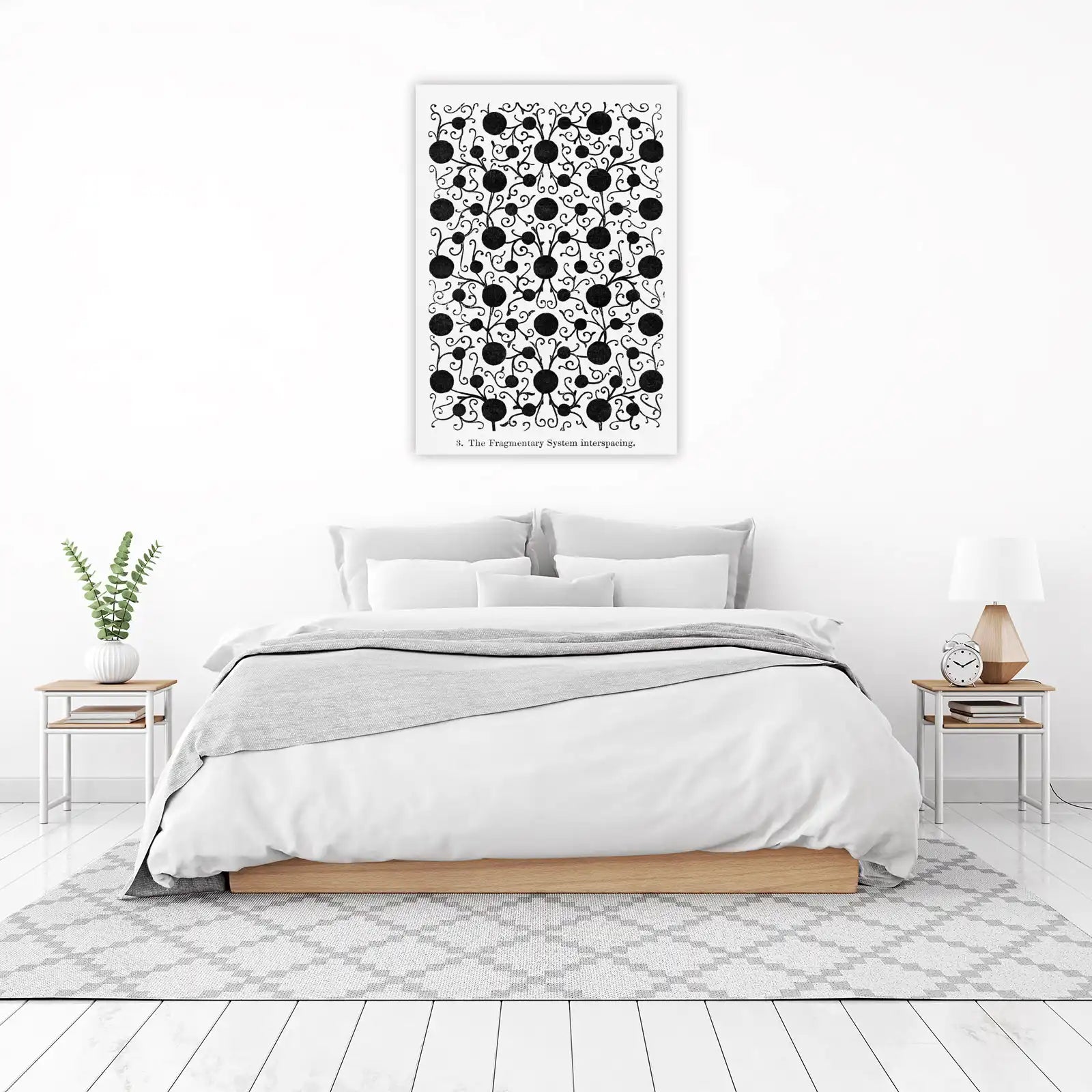 Abstract Botanical Dots Wall Art