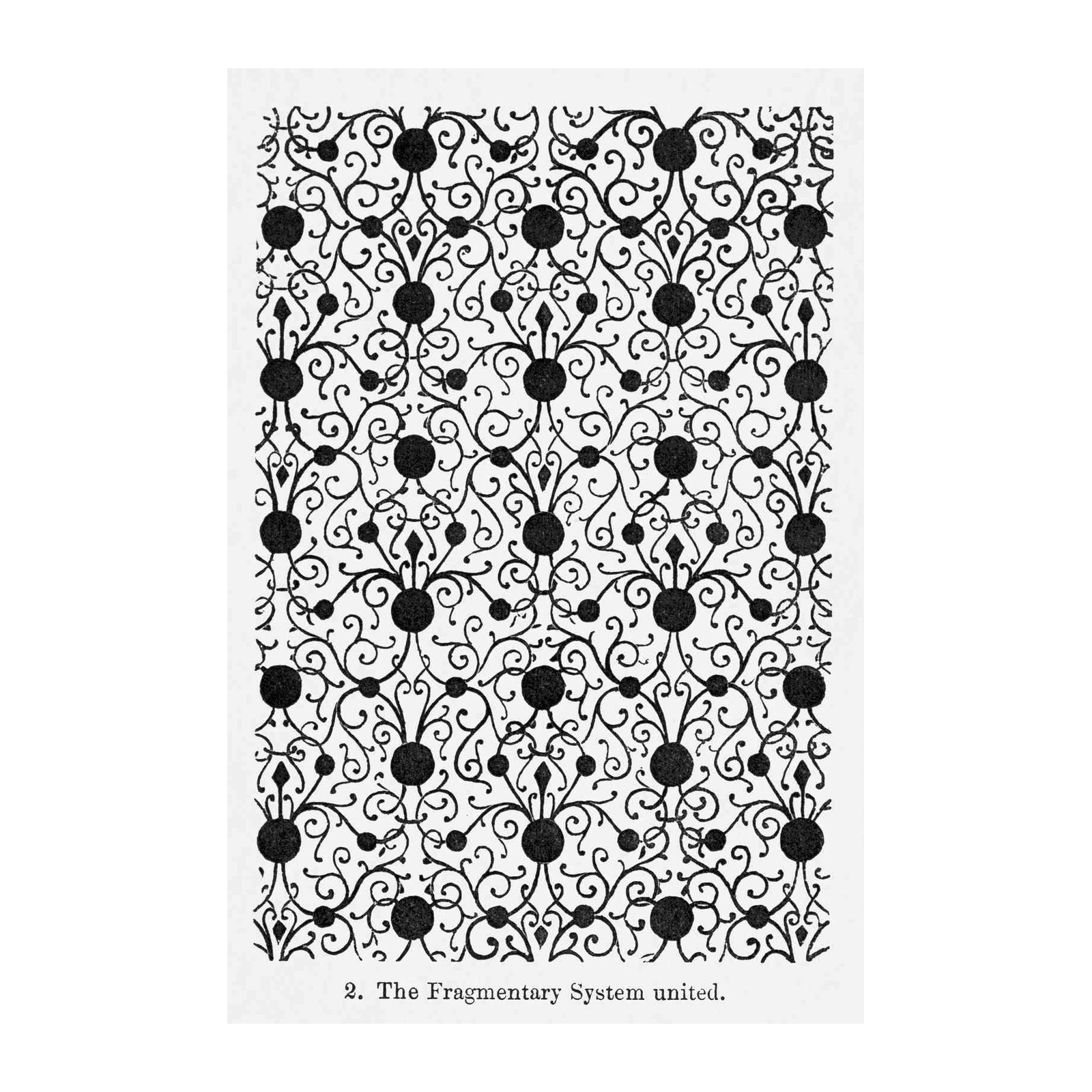 Victorian Scrollwork Black & White Wall Art