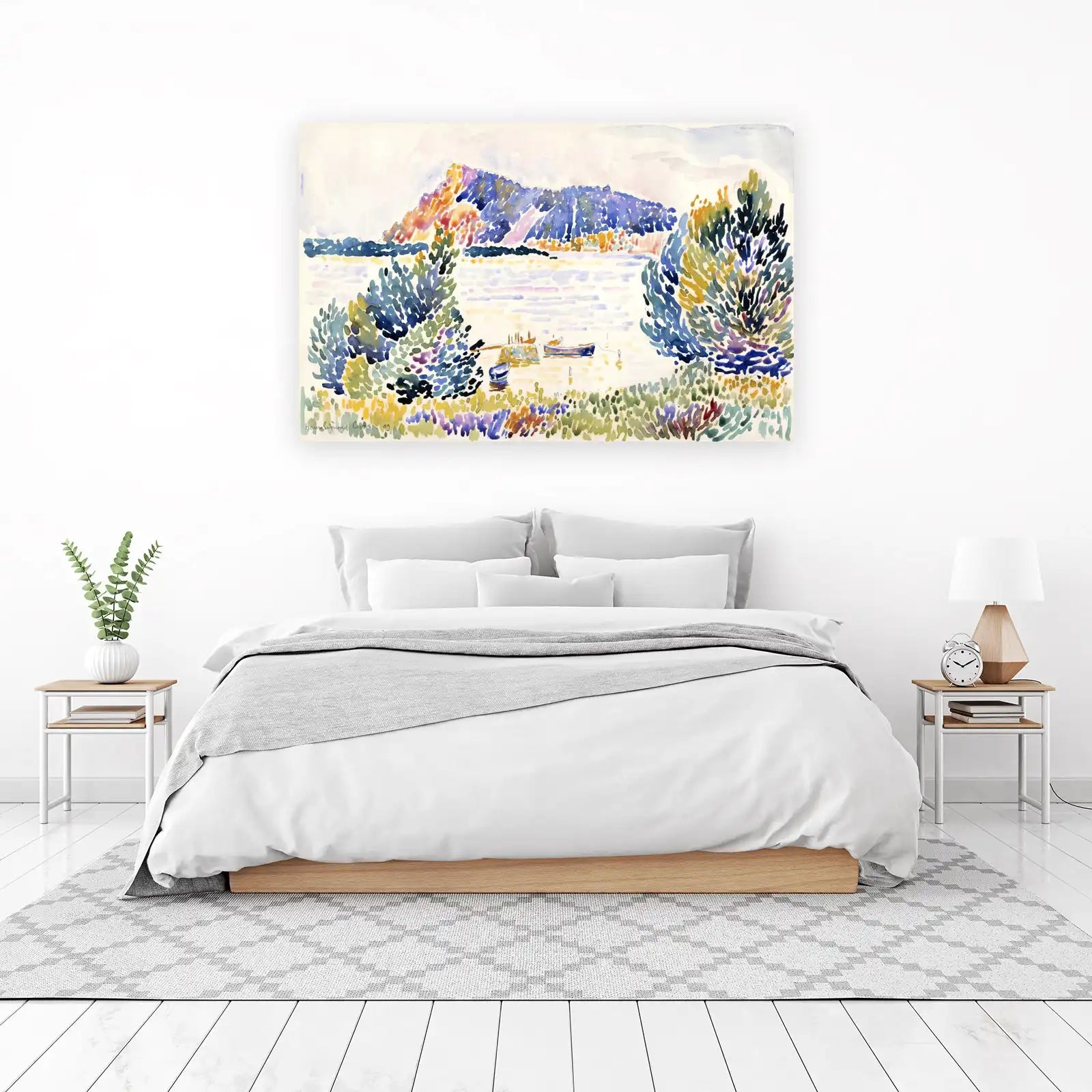 Vibrant Landscape Watercolor Wall Art