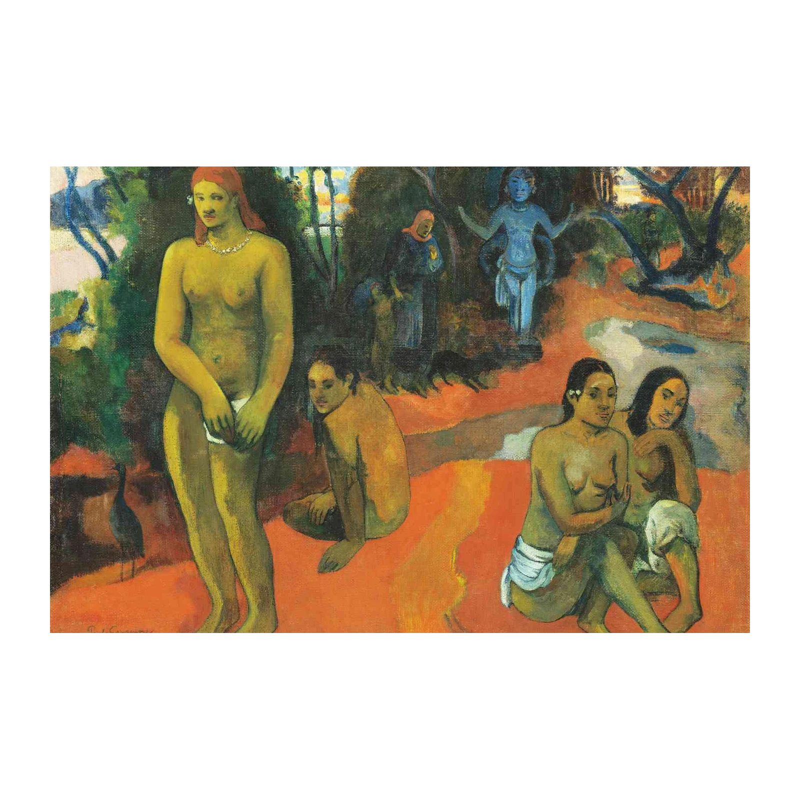 Gauguin's Tahitian Women Wall Art - Post-Impressionist Art