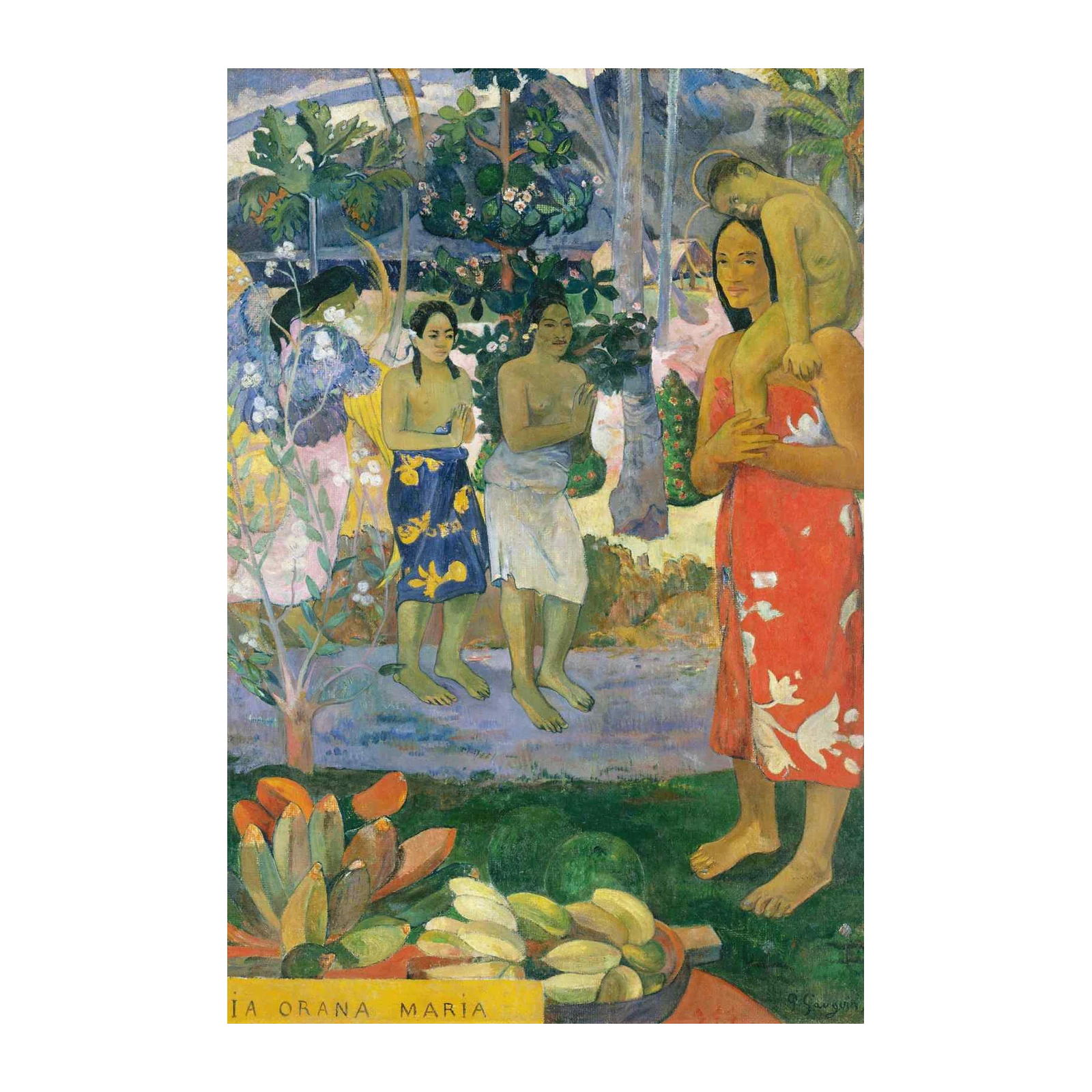 Ia Orana Maria Gauguin Impressionist Wall Art