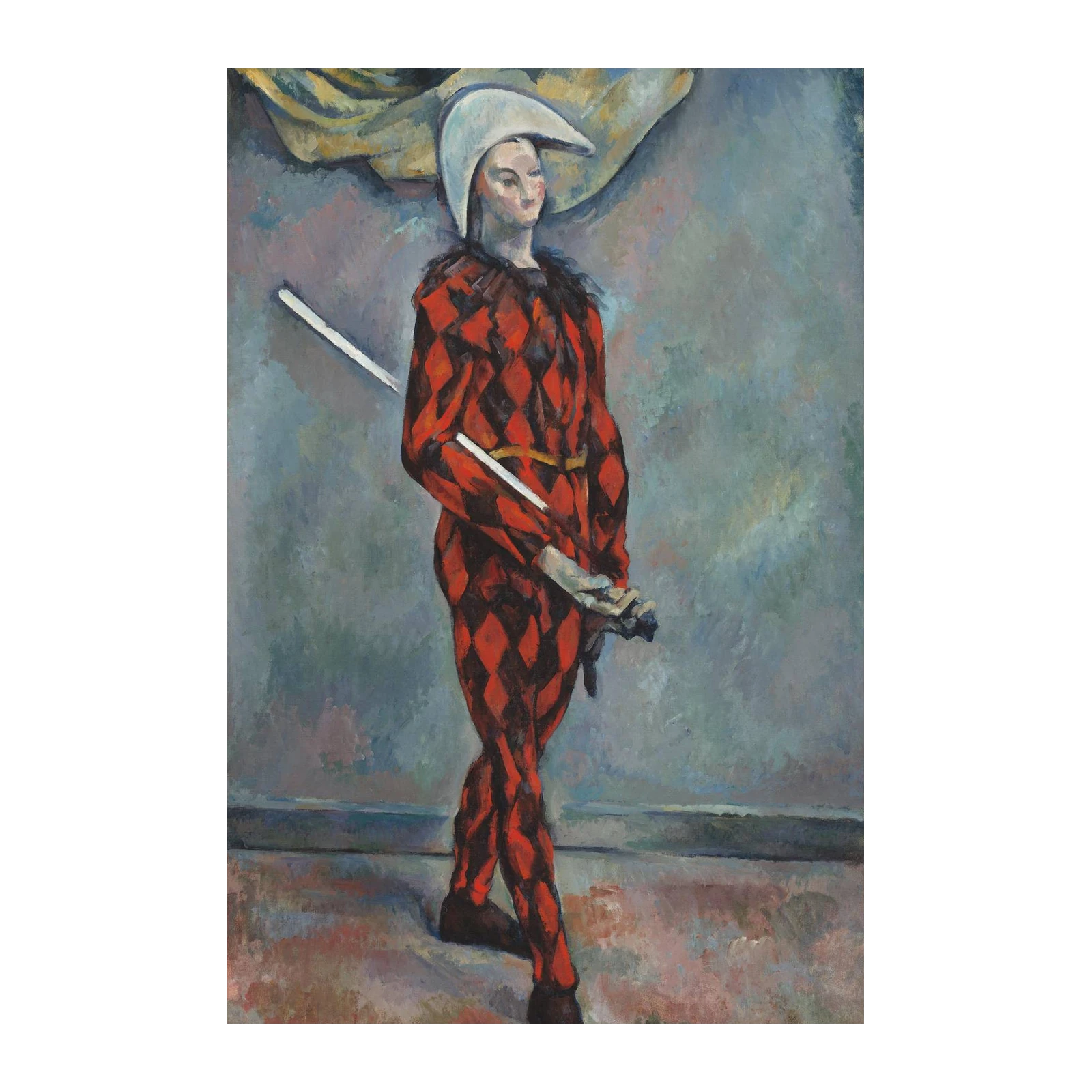Harlequin with a White Hat Wall Art