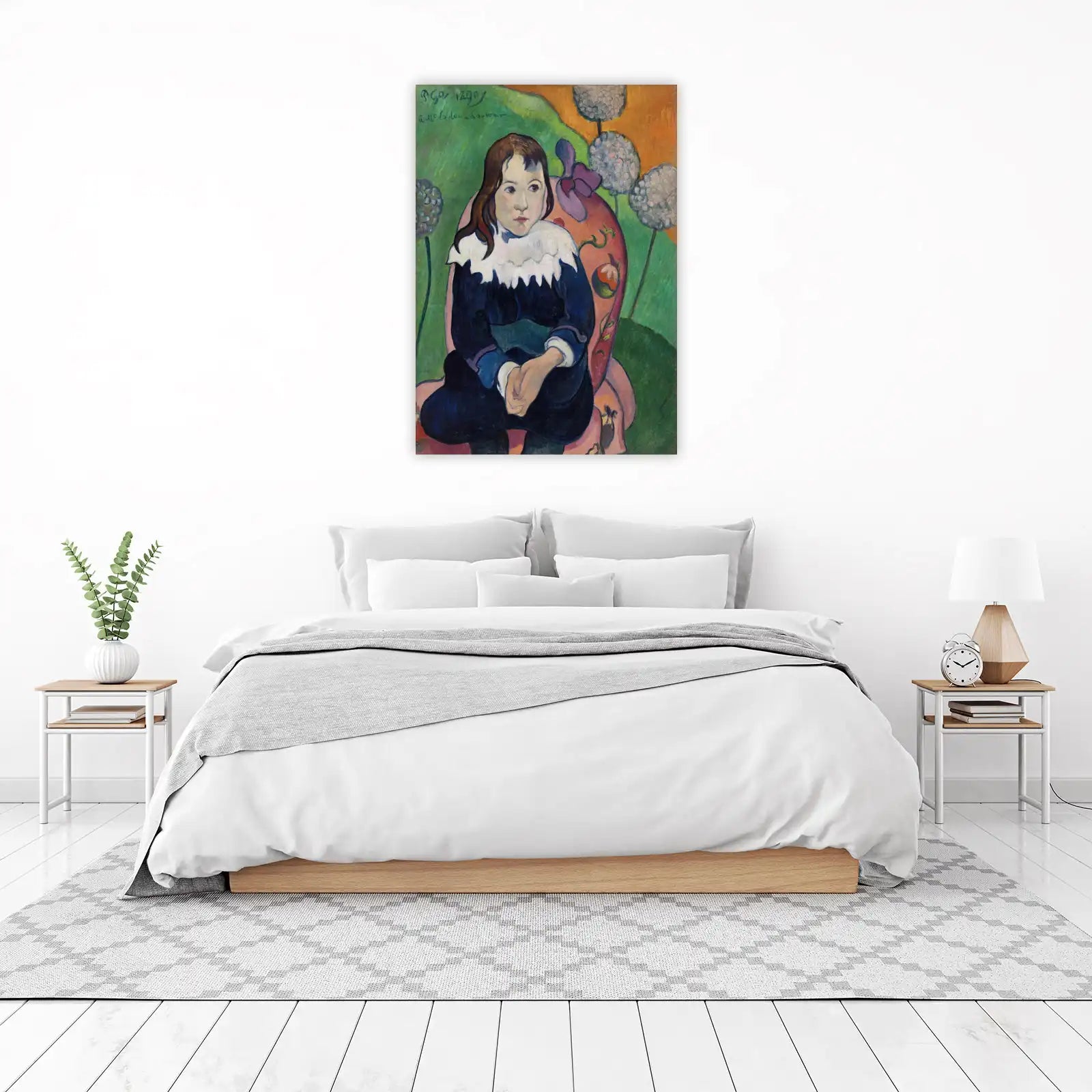 Child with Chrysanthemums Gauguin Wall Art