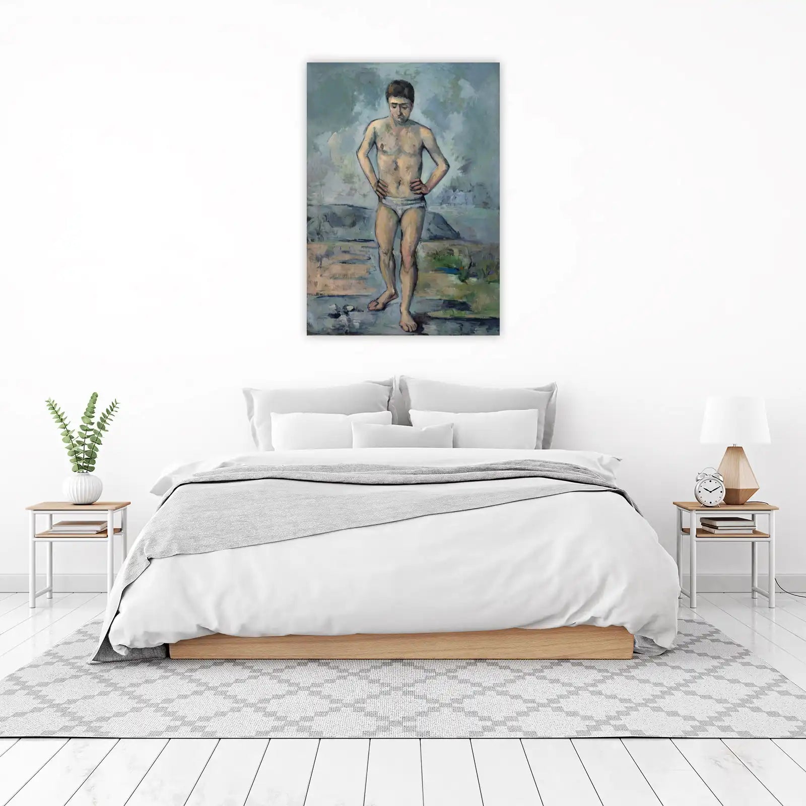 Nude Bather Landscape Impressionist Wall Art