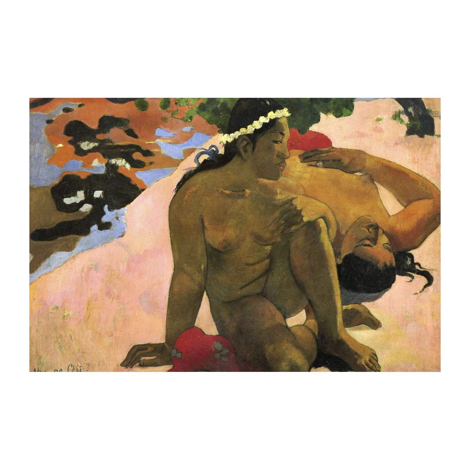 Tahitian Nudes Gauguin Inspired Wall Art