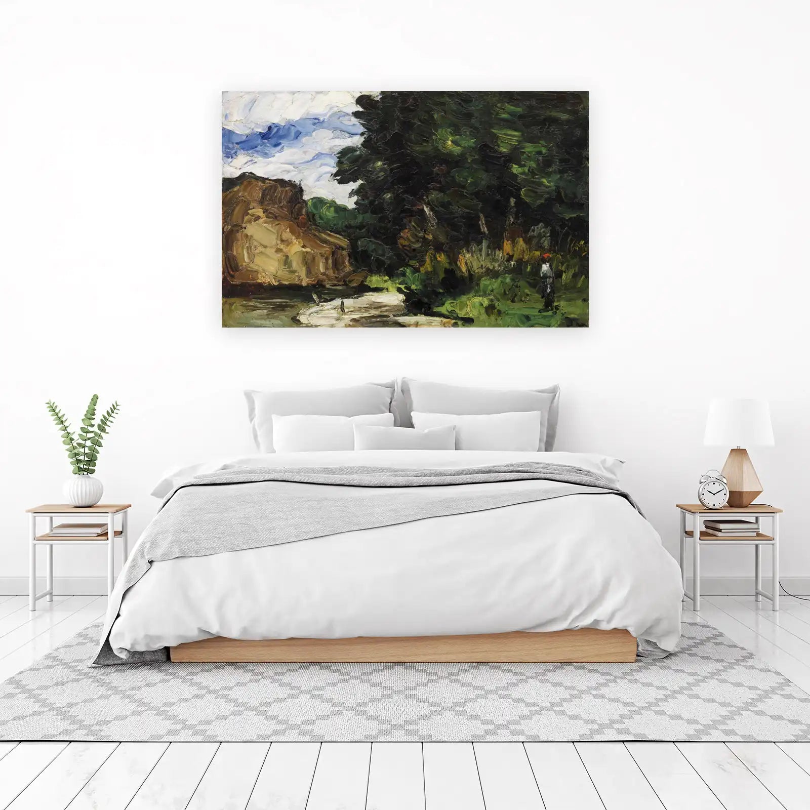 Impressionist Landscape: "Riverside Reverie" Wall Art