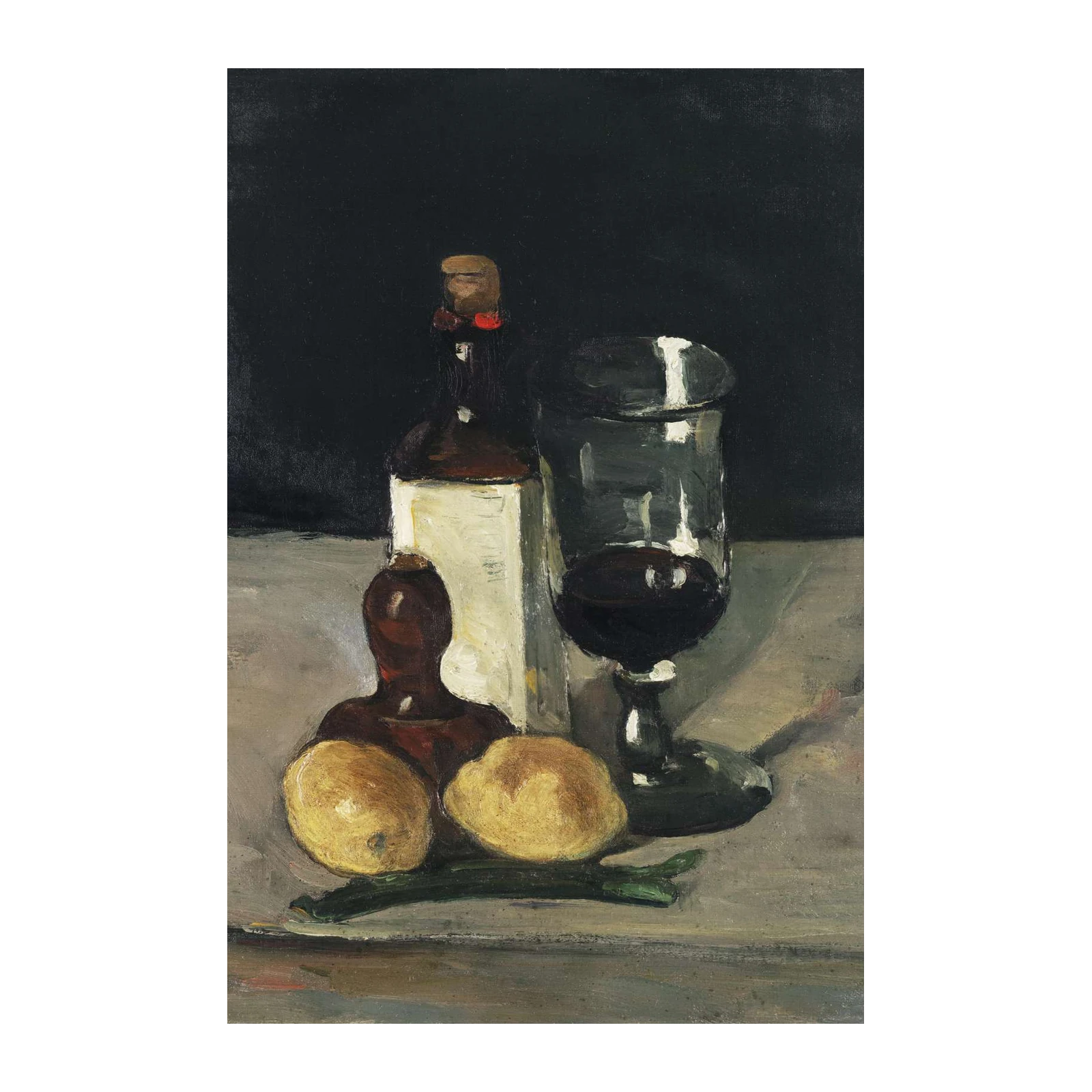 Still Life with Wine & Lemons Wall Art