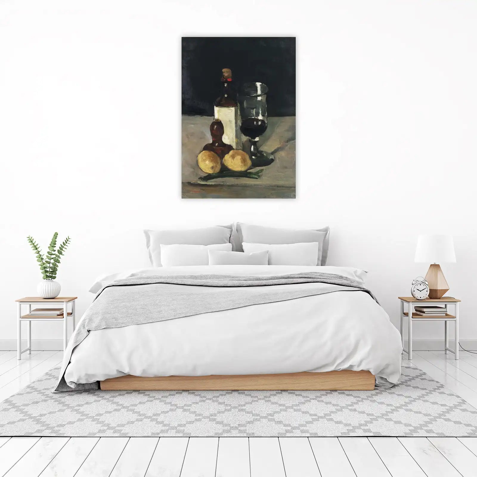 Still Life with Wine & Lemons Wall Art