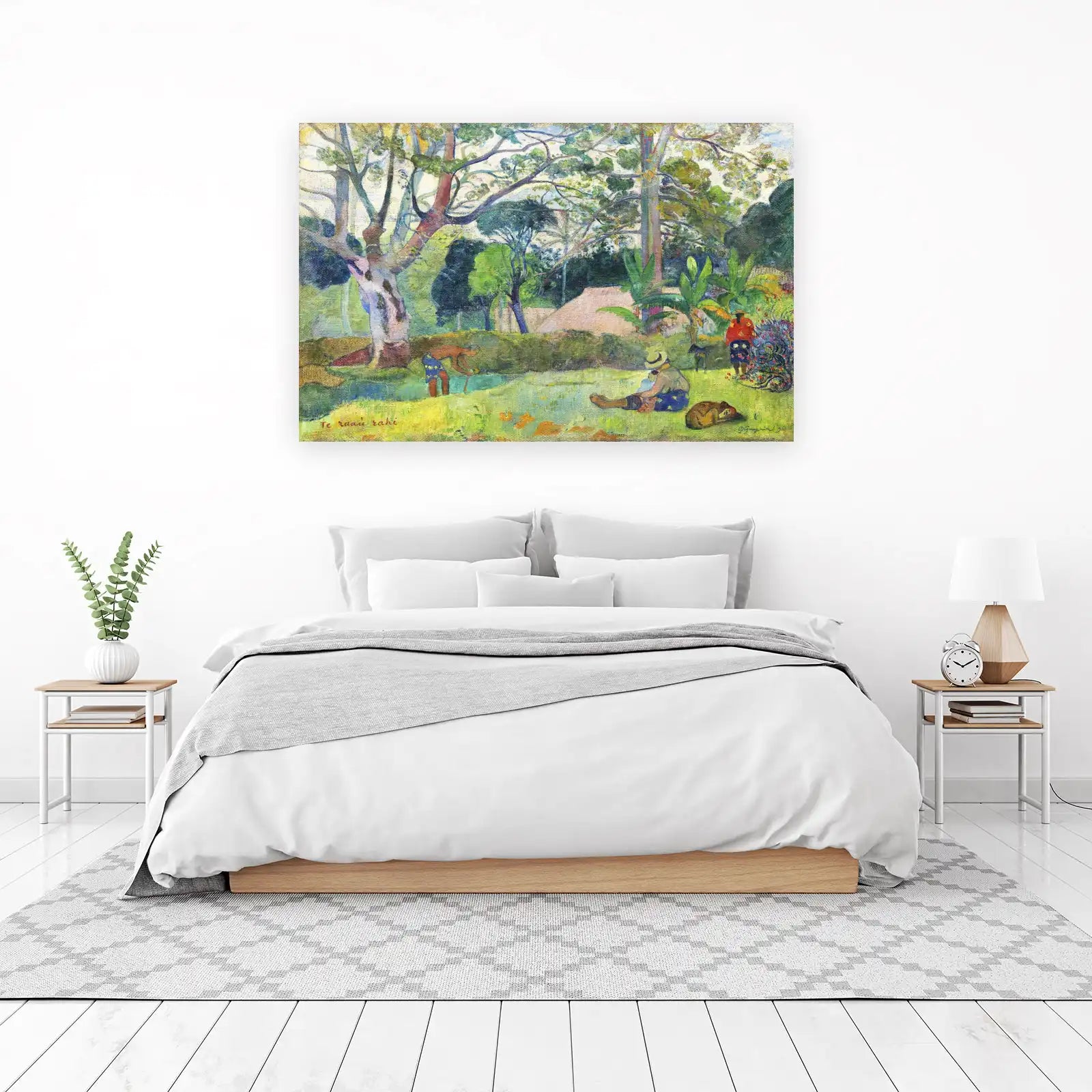 Tahitian Garden Scene Post-Impressionist Wall Art