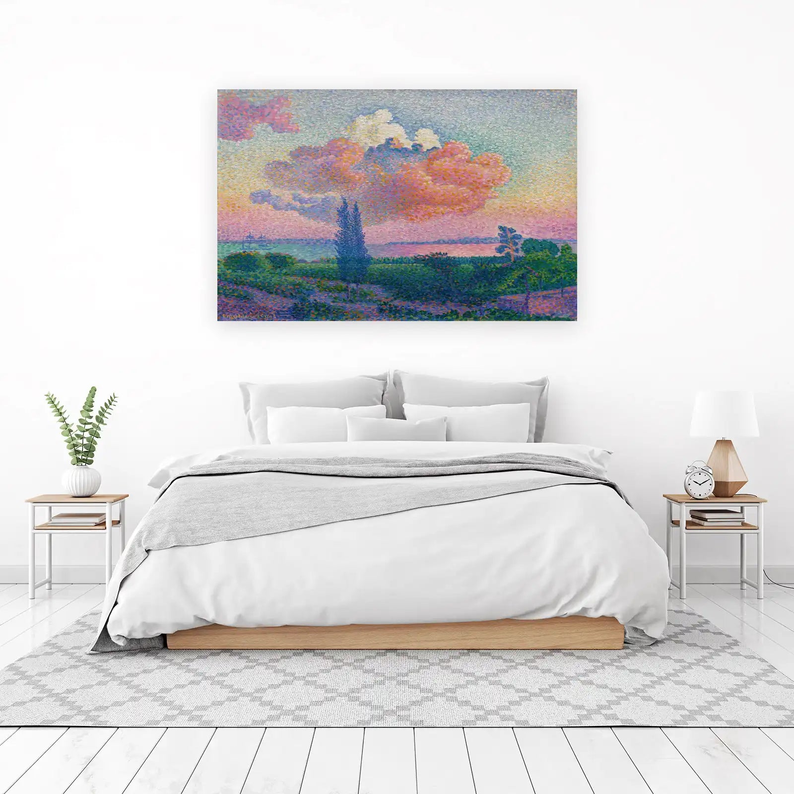 Impressionist Sunset Landscape Wall Art