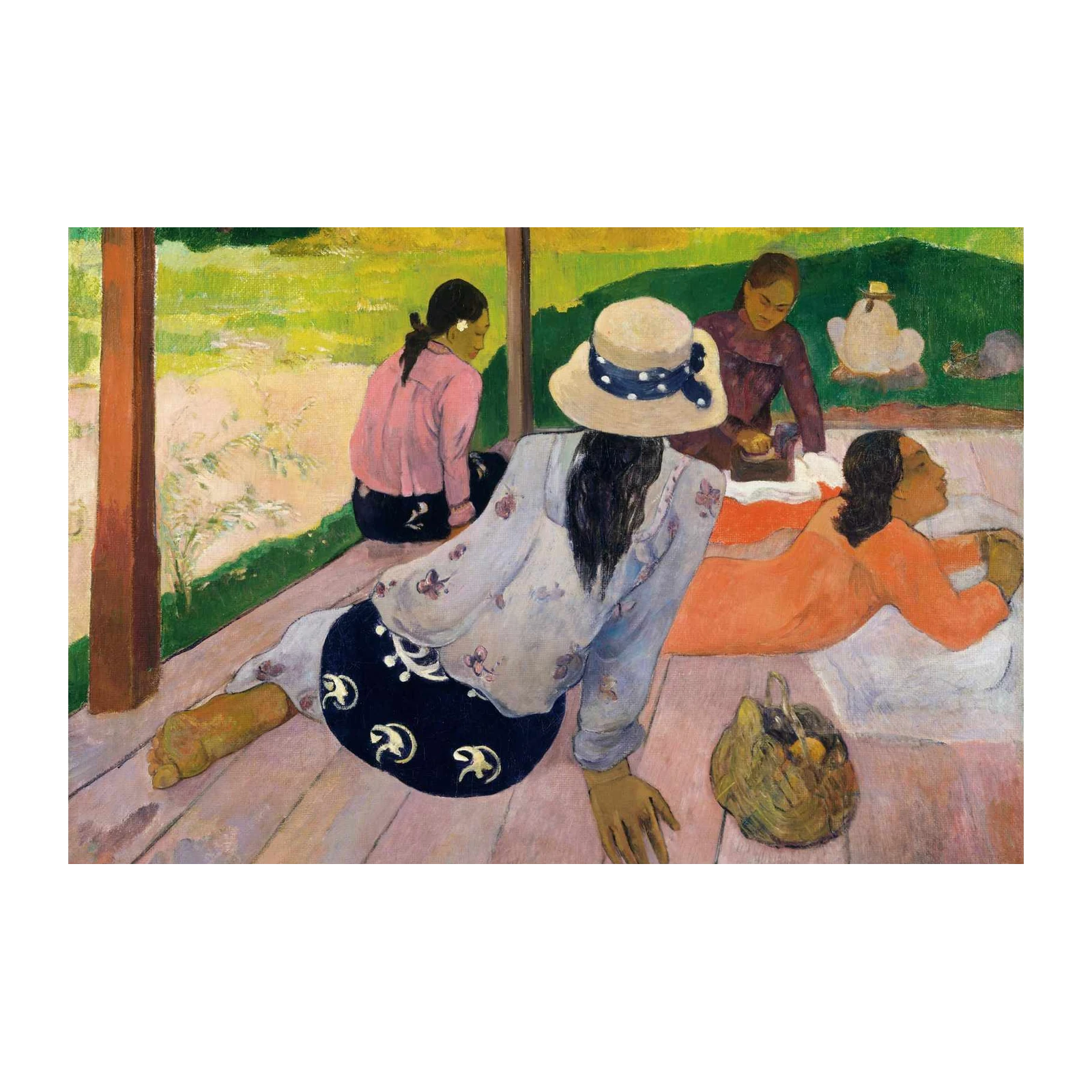 Gauguin's Tahitian Women Relaxing Wall Art