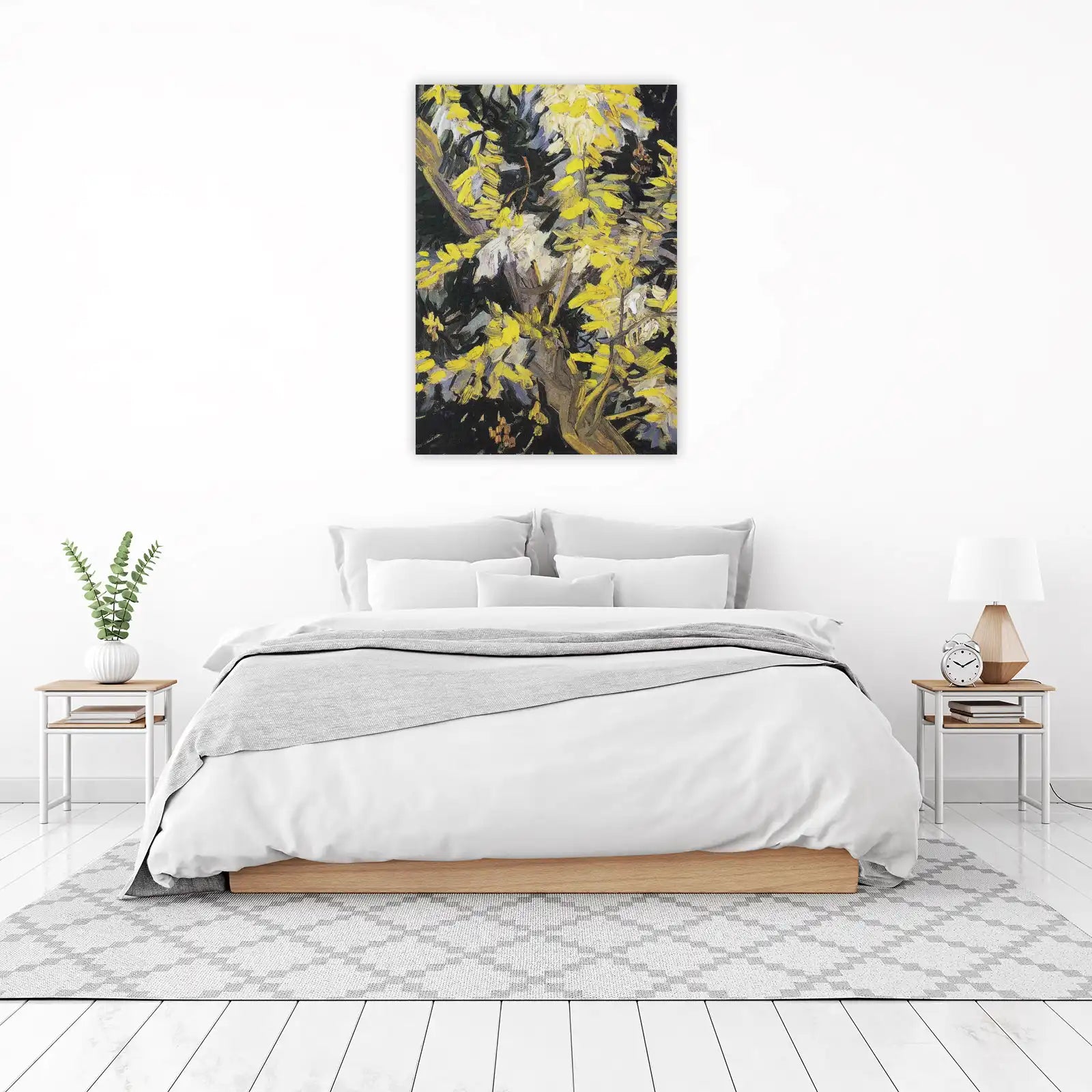 Vibrant Yellow Blossom Branches Wall Art