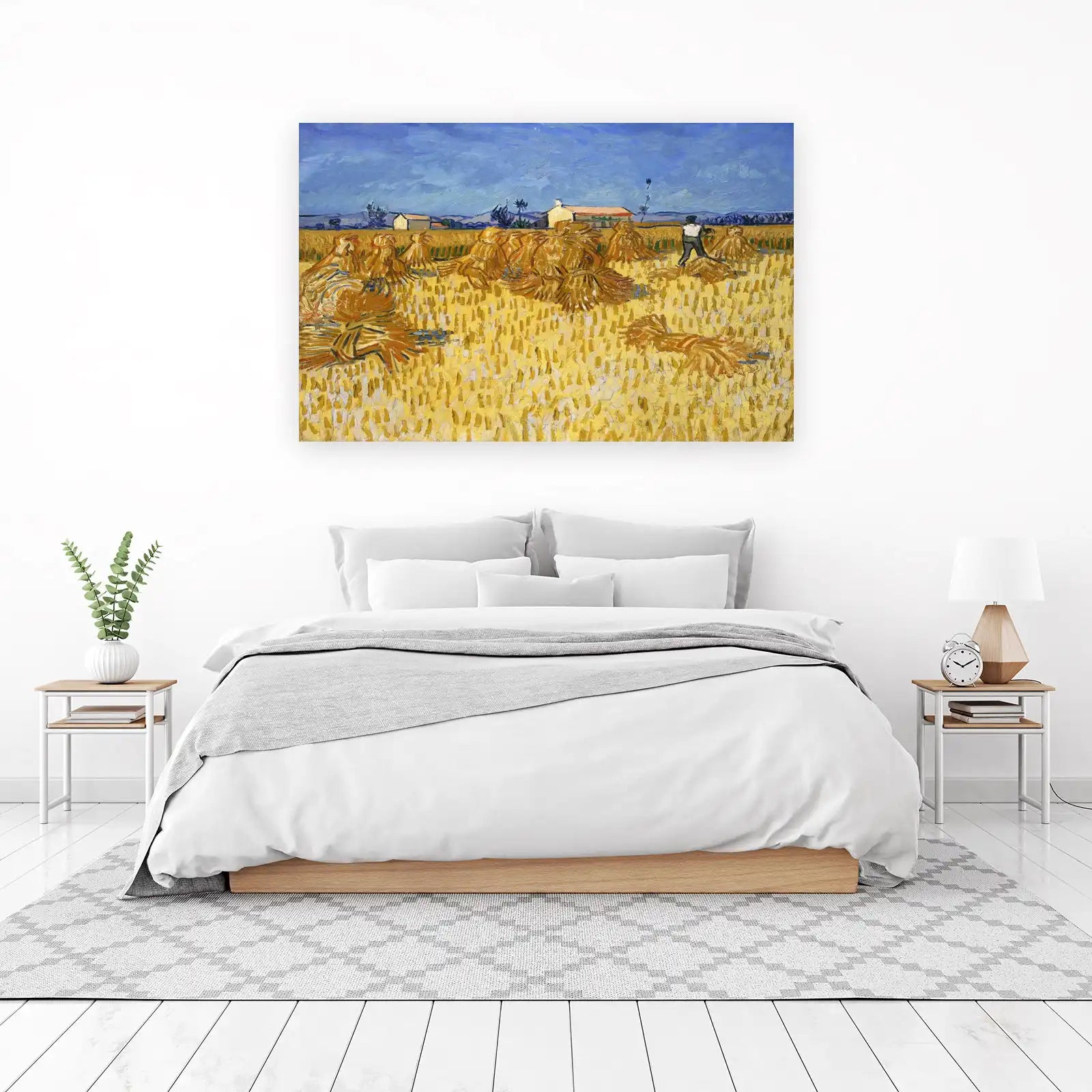 Van Gogh Haystacks Field Wall Art