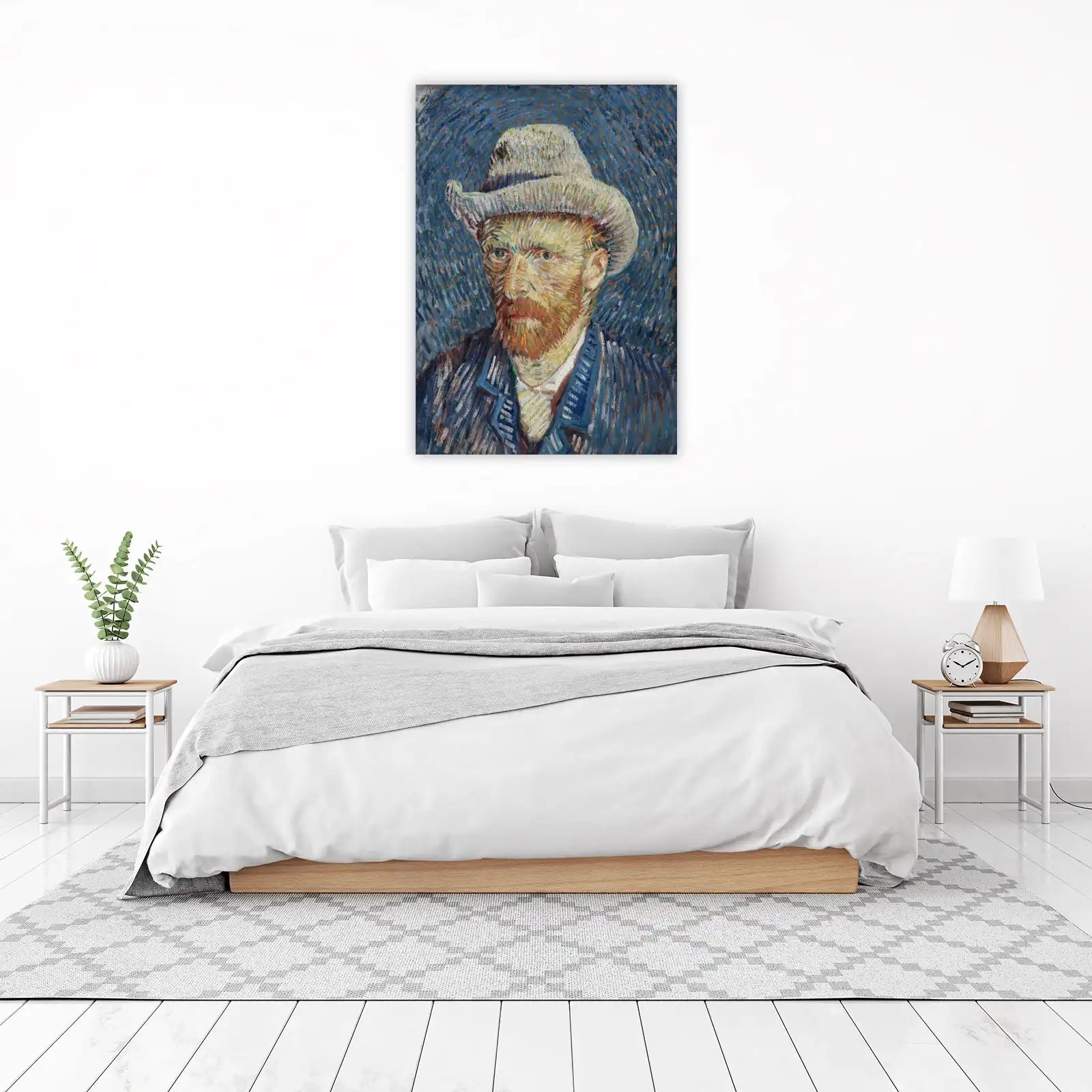 Van Gogh Self-Portrait with Hat Wall Art