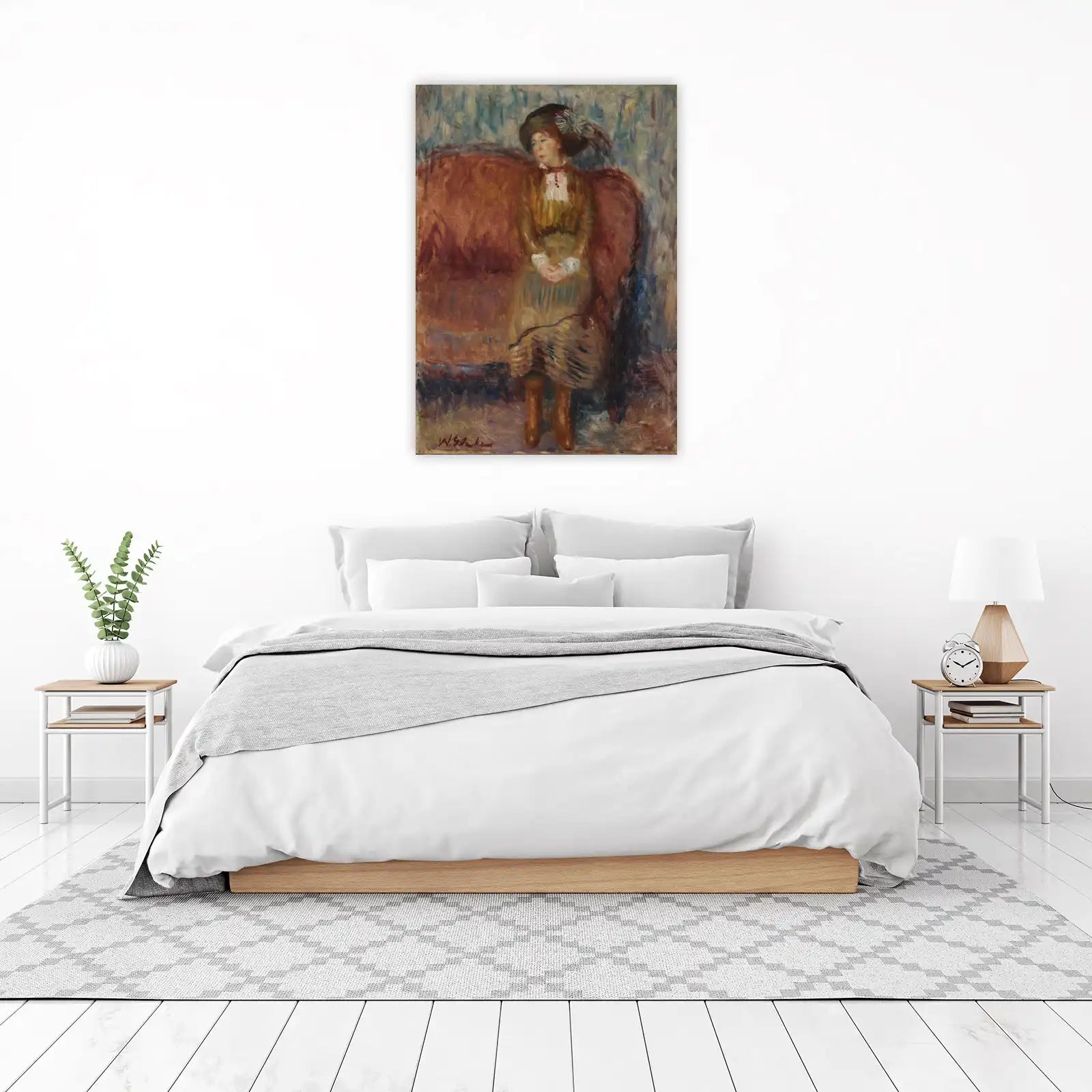 Impressionist Lady Portrait Parisian Chic Wall Art