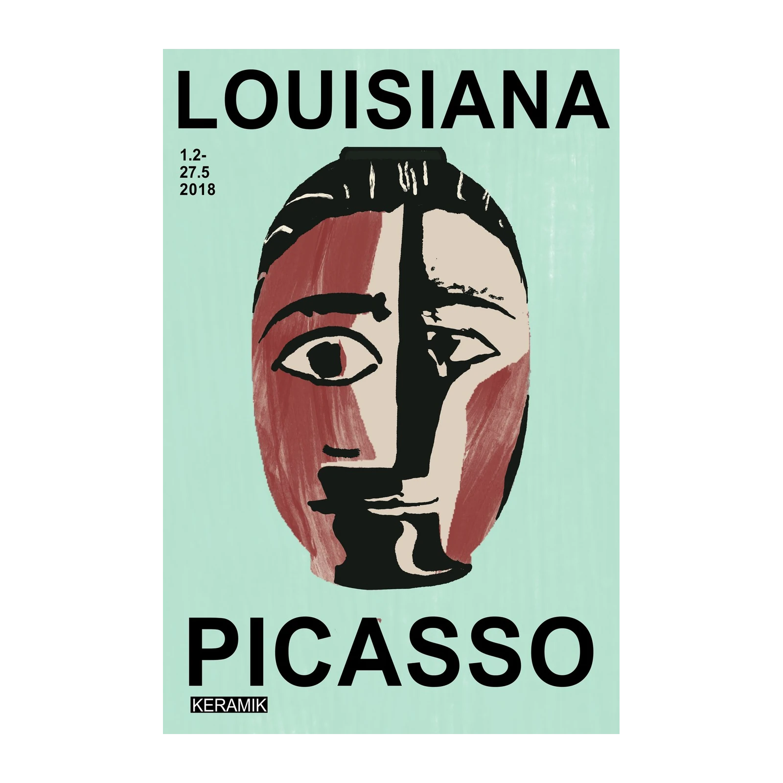 Abstract Picasso Face "Louisiana" Wall Art