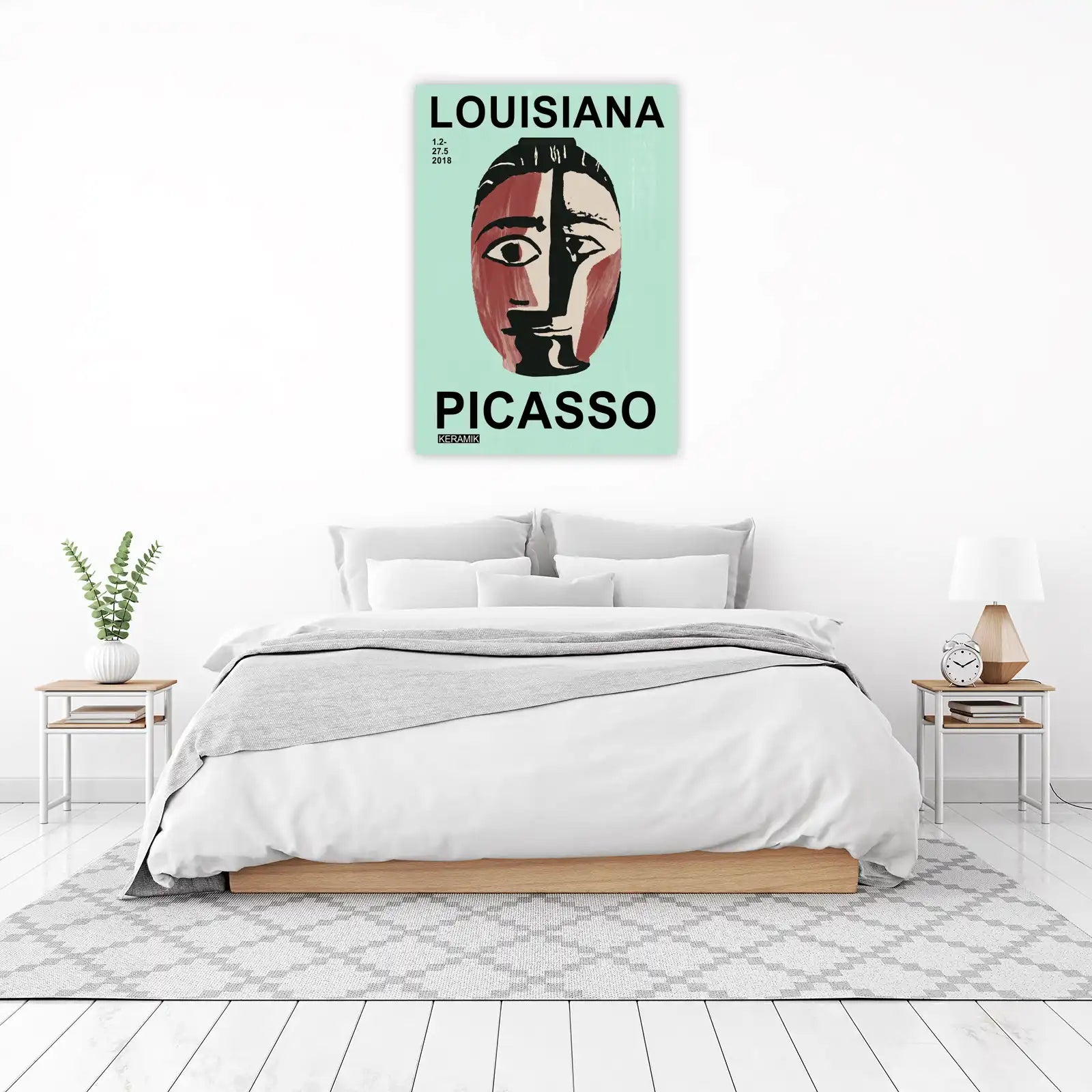 Abstract Picasso Face "Louisiana" Wall Art