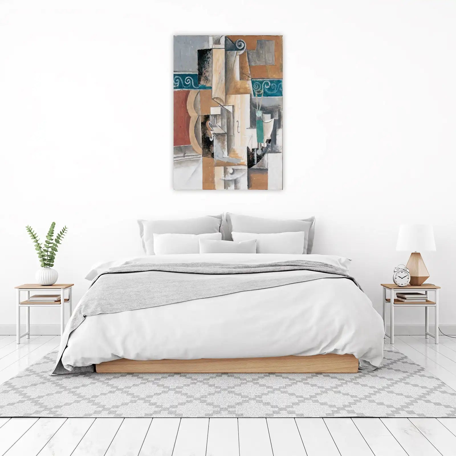 Cubist Violin Abstract Wall Art