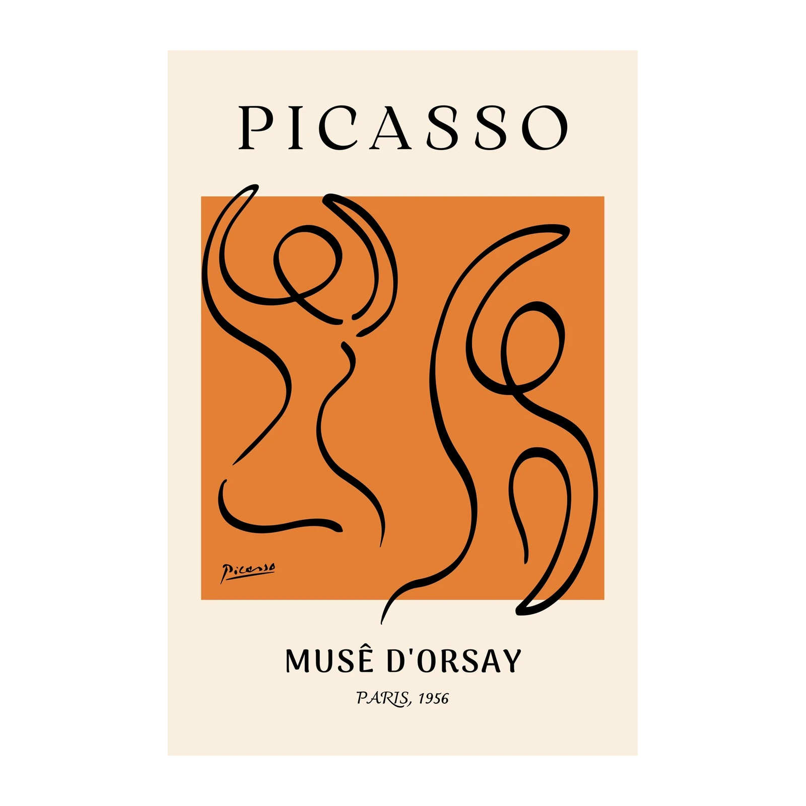 Abstract Dancers Picasso Style Wall Art