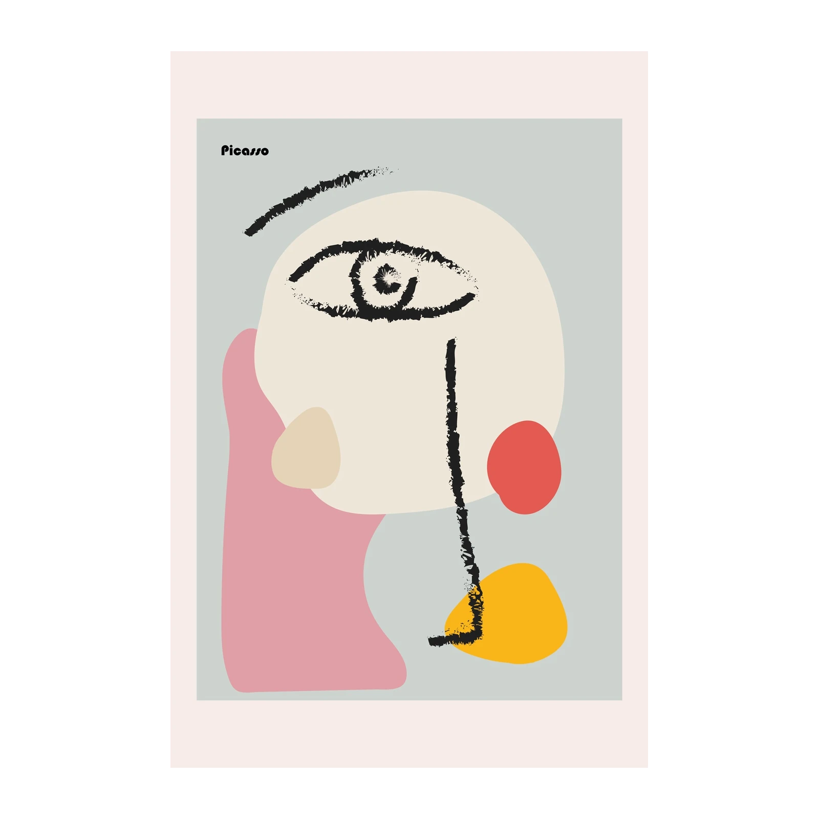 Picasso-Inspired Abstract Face Wall Art