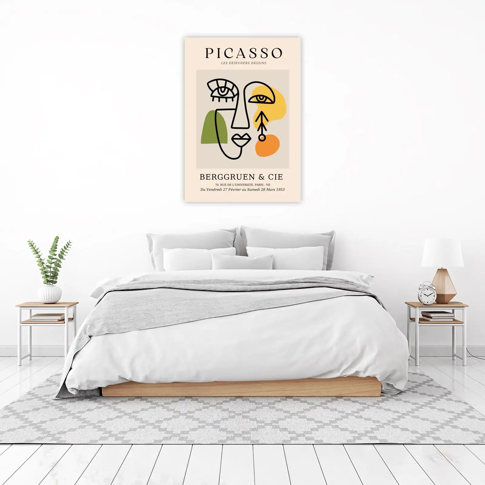 Abstract Face Picasso Style Wall Art